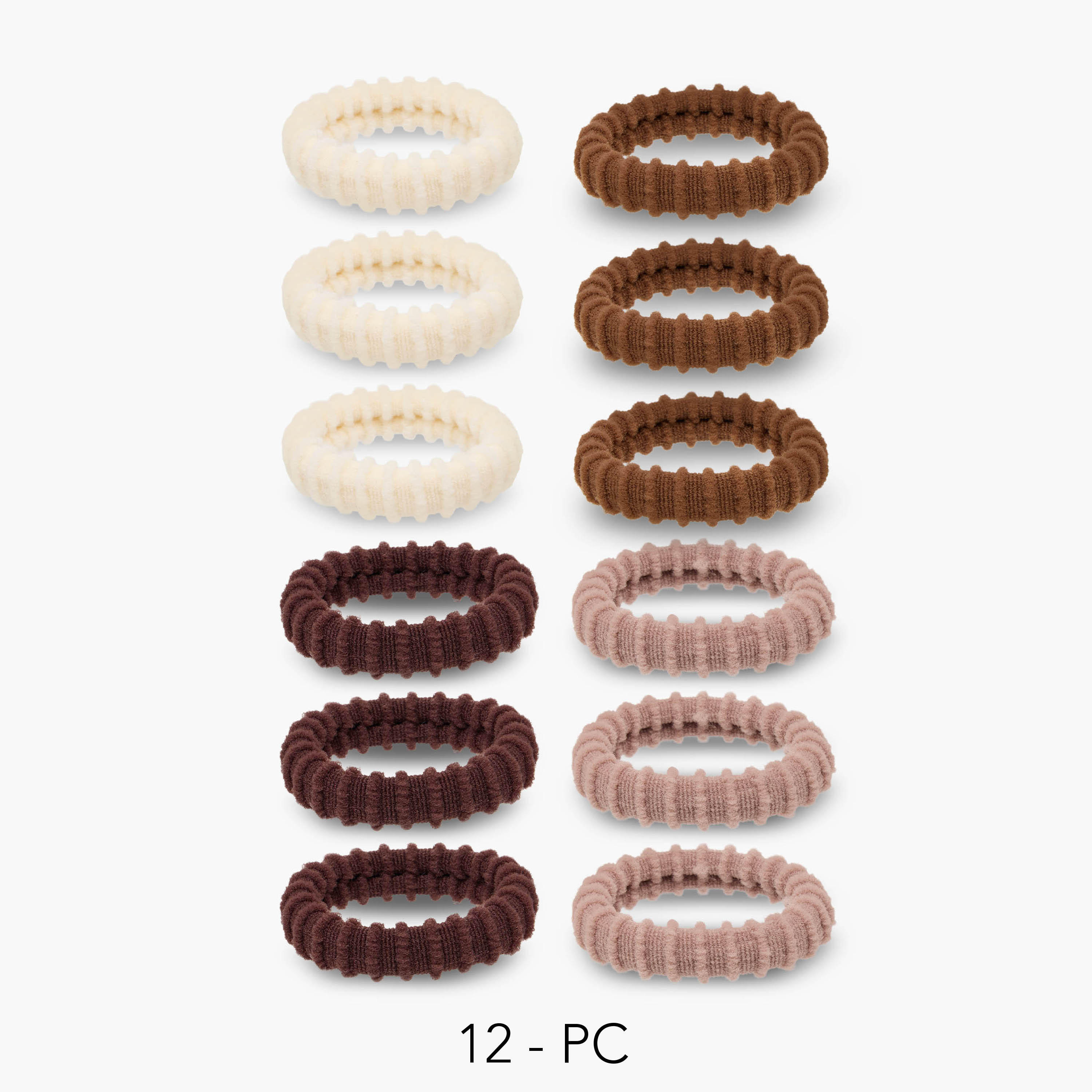 ربطات شعر مضلعة - عبوة من 12-women-hairaccessories-scrunchies-image-1