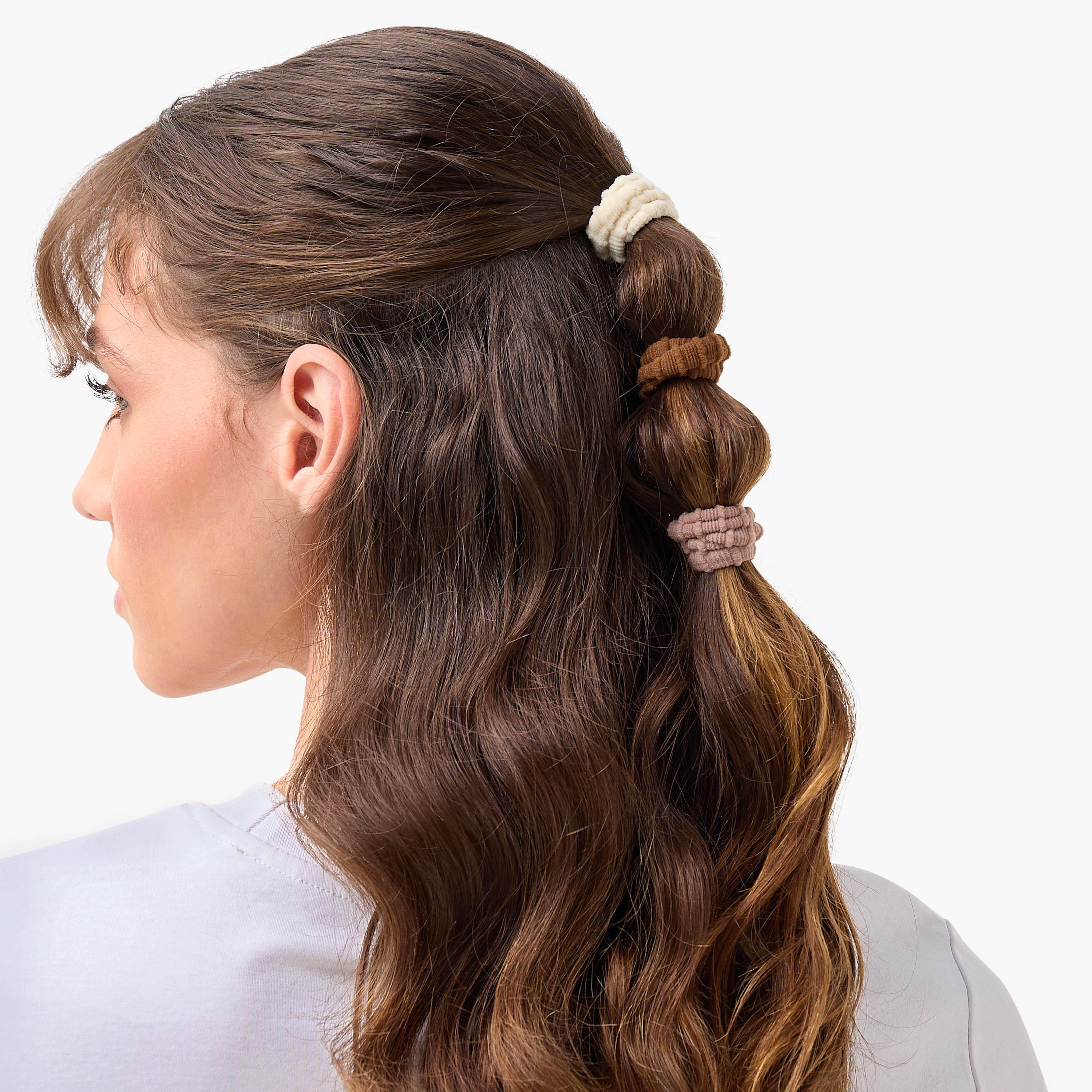 ربطات شعر مضلعة - عبوة من 12-women-hairaccessories-scrunchies-image-2