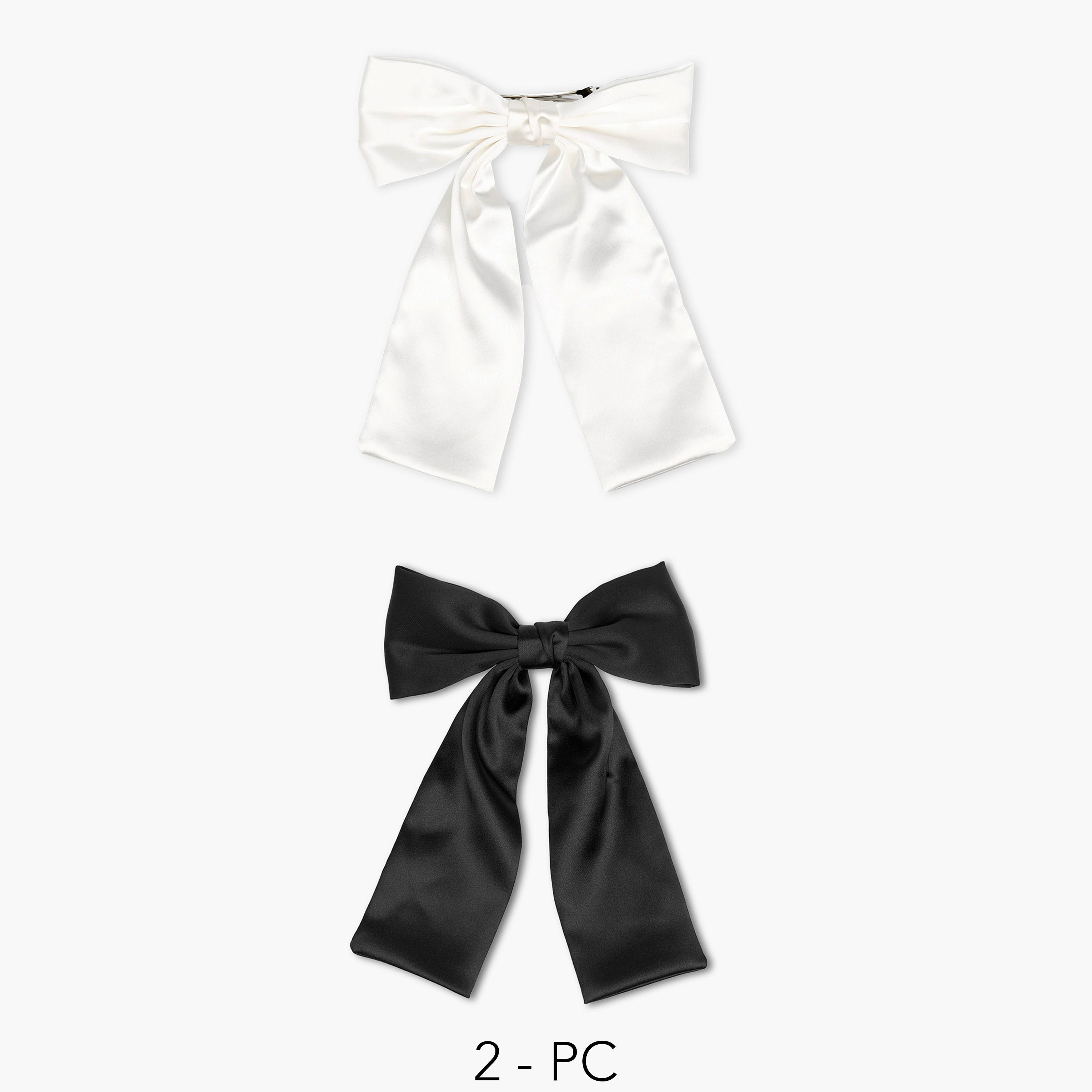 Pack of 2 Bow Shape Barrette Hair Clip-women-hairaccessories-clips-image-1