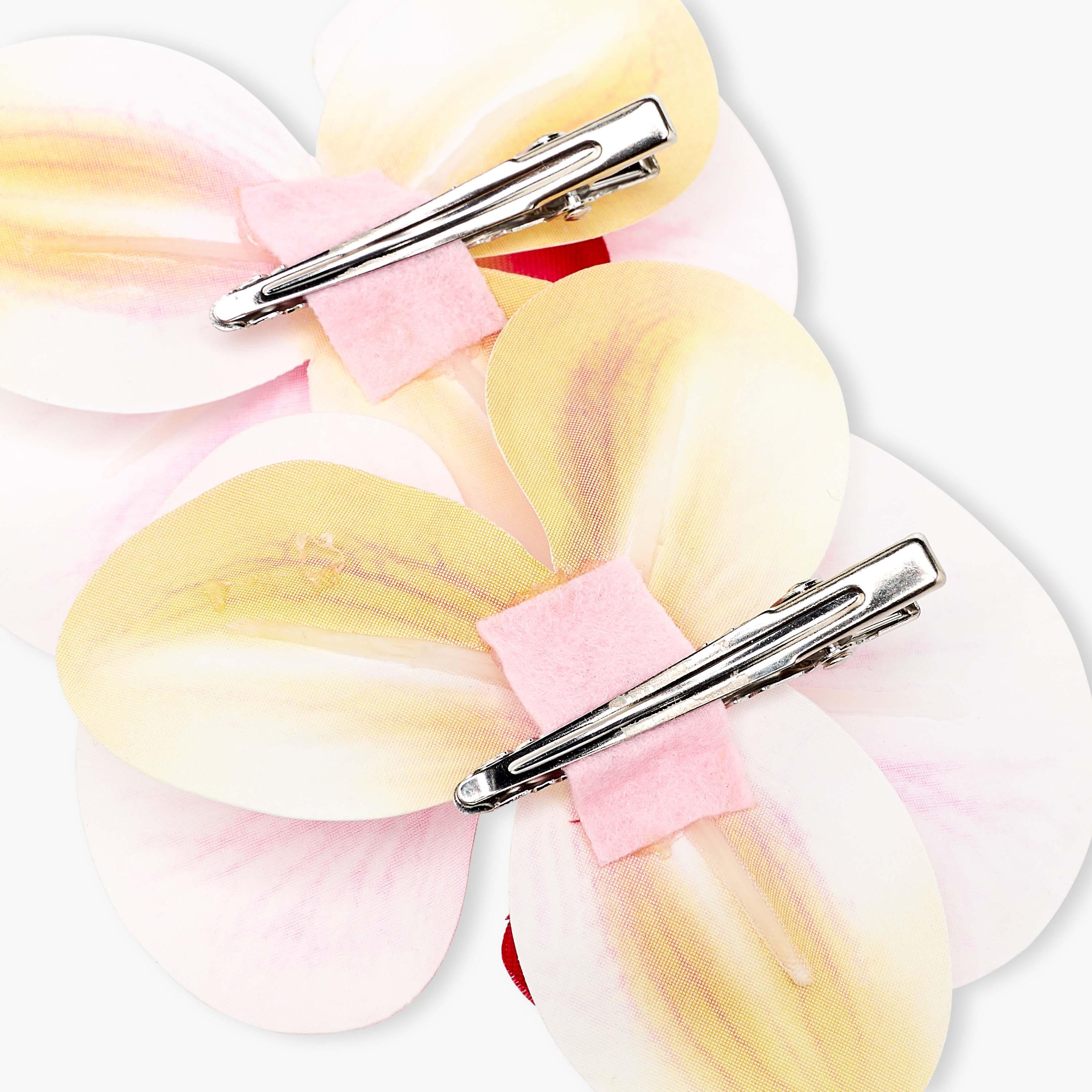 طقم مشابك شعر بشكل زهرة من قطعتين-women-hairaccessories-clips-image-5
