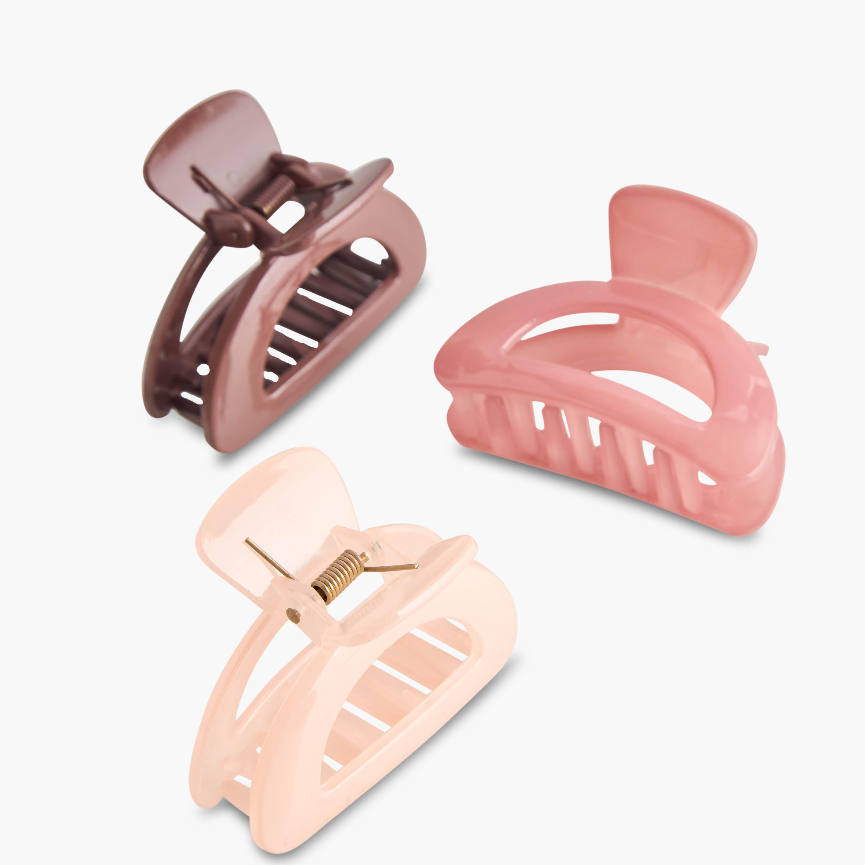مشابك شعر بتصميم مفرغ - طقم 3 قطع-women-hairaccessories-clamps-image-1