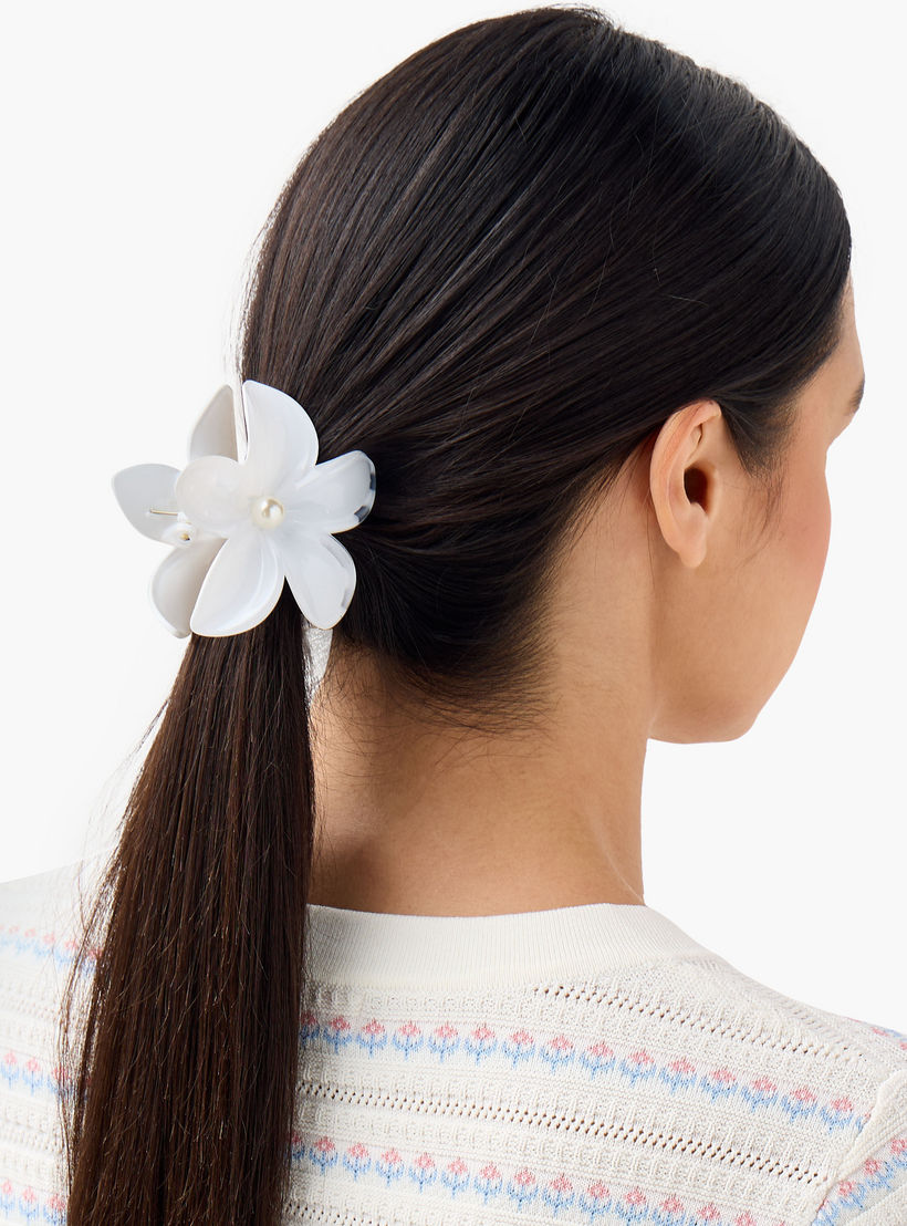 Pack of 5 - Floral Hair Clamp-women-hairaccessories-clamps-image-2
