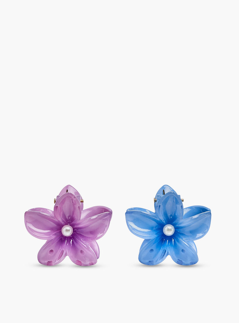 Pack of 5 - Floral Hair Clamp-women-hairaccessories-clamps-image-5