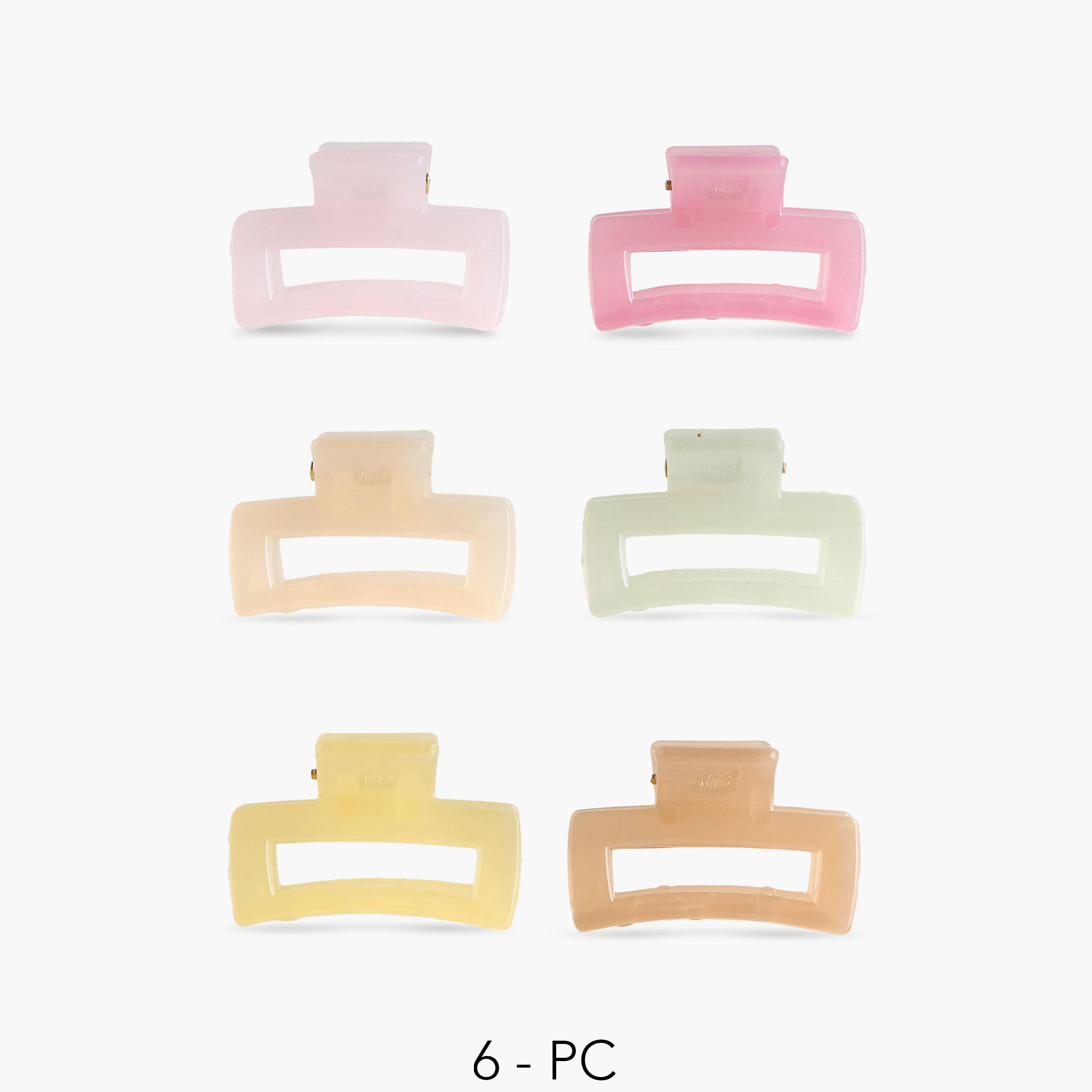 Pack of 6 - Cutout Hair Clamp-women-hairaccessories-clamps-image-1