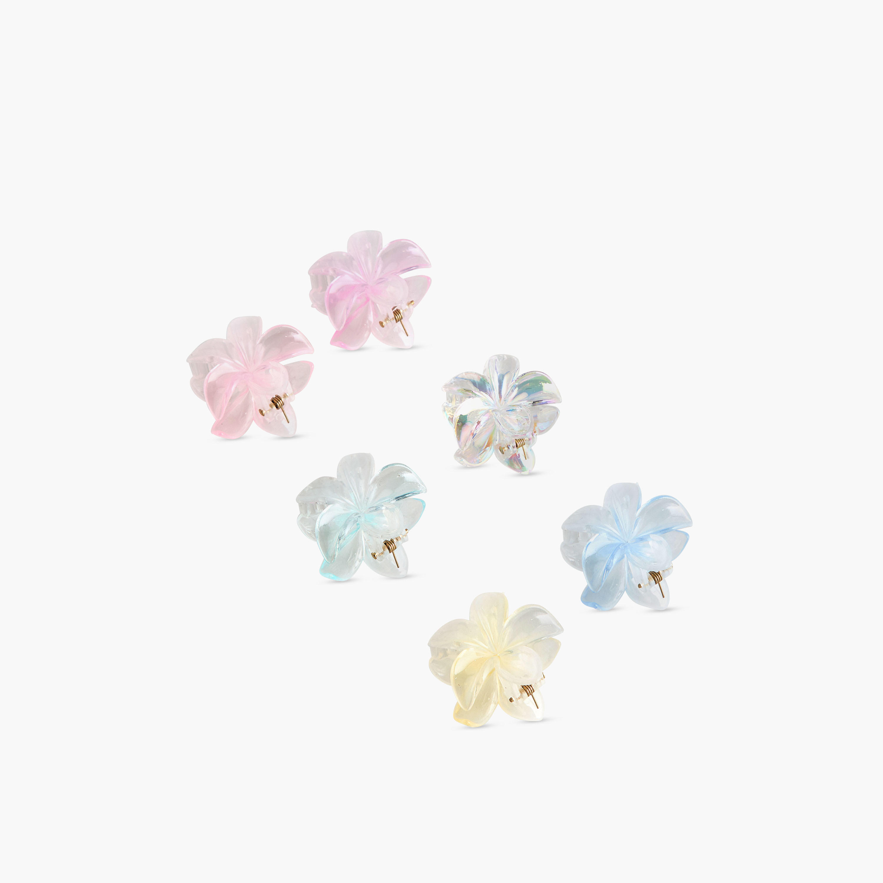 Pack of 6 Floral Hair Clamps-women-hairaccessories-clamps-image-6
