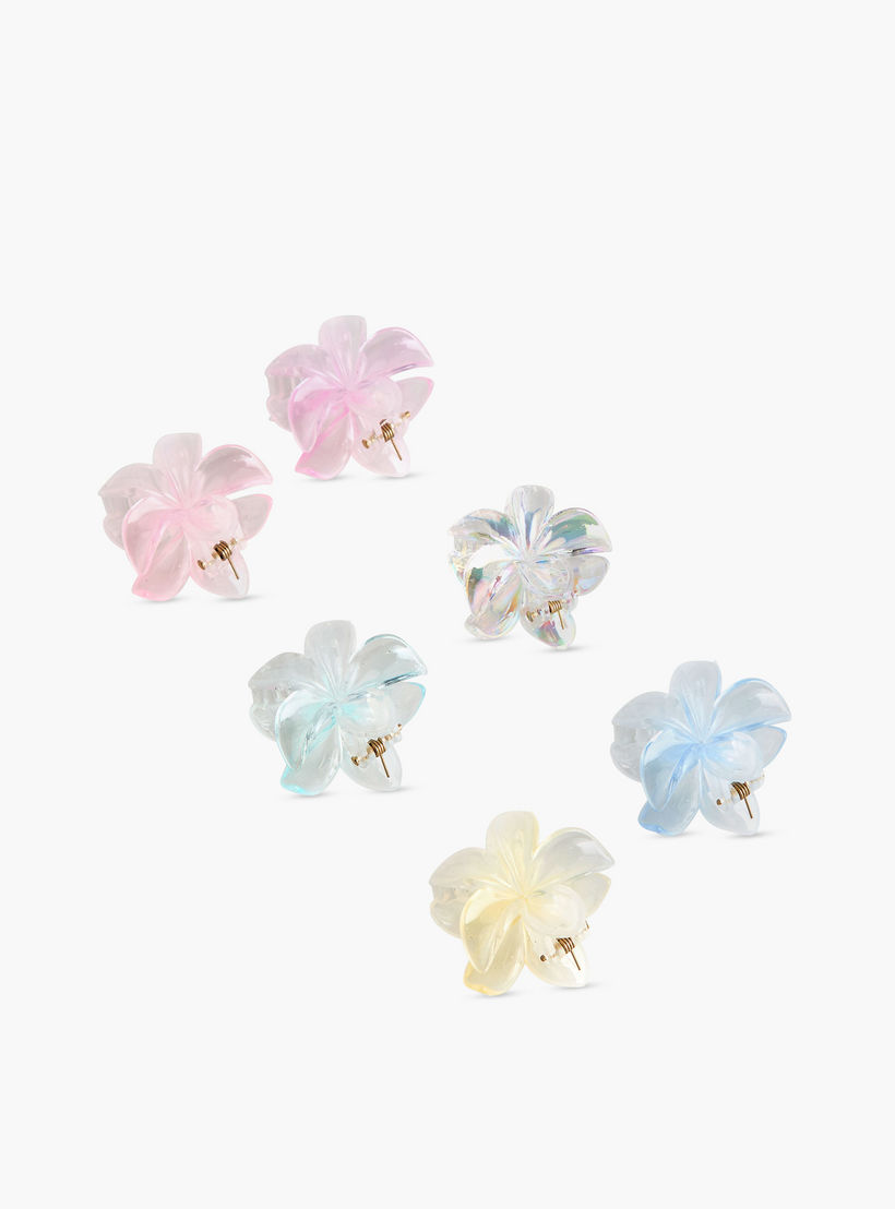 Pack of 6 Floral Hair Clamps-women-hairaccessories-clamps-image-6