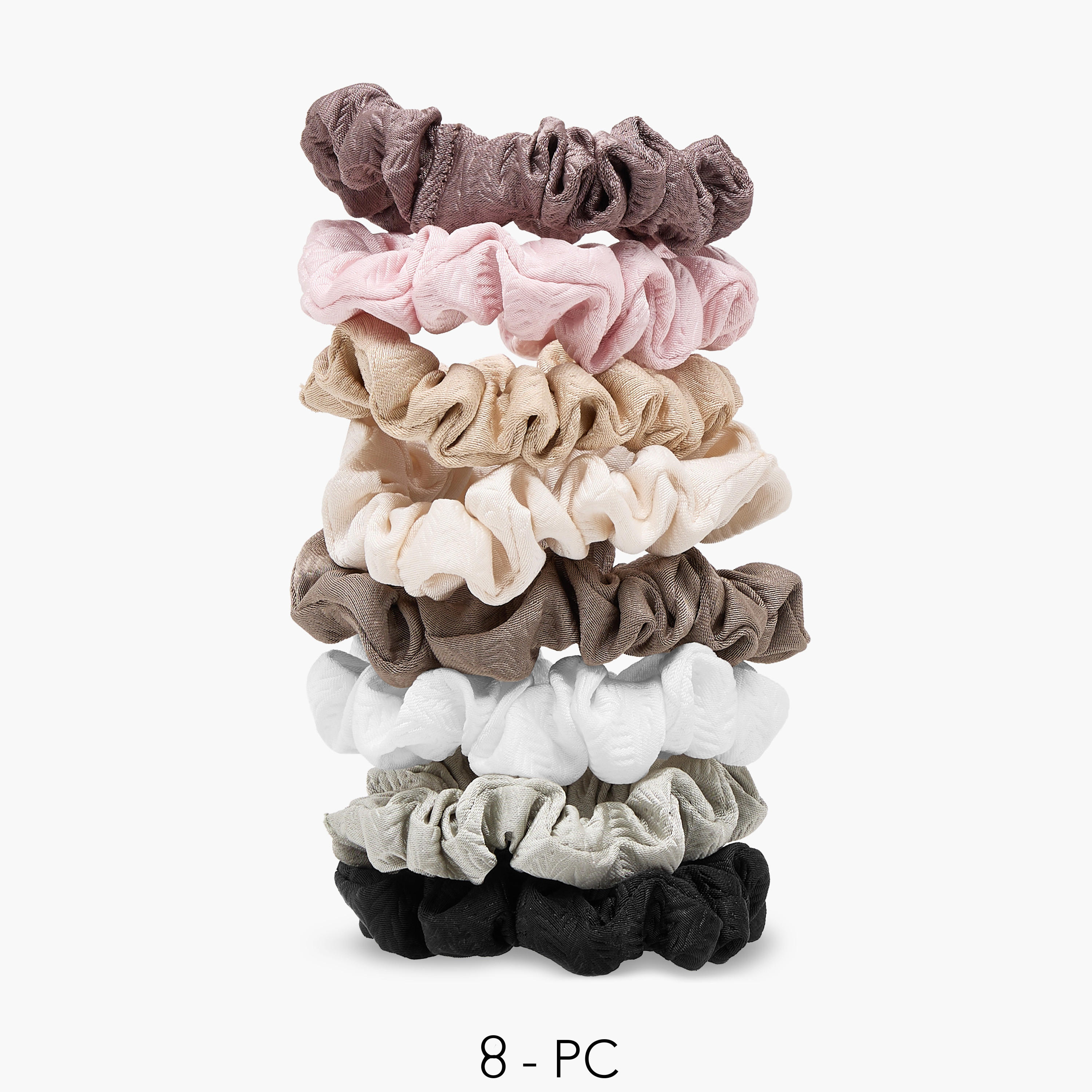 طقم ربطات شعر بارزة الملمس 8 قطع-women-hairaccessories-scrunchies-image-5