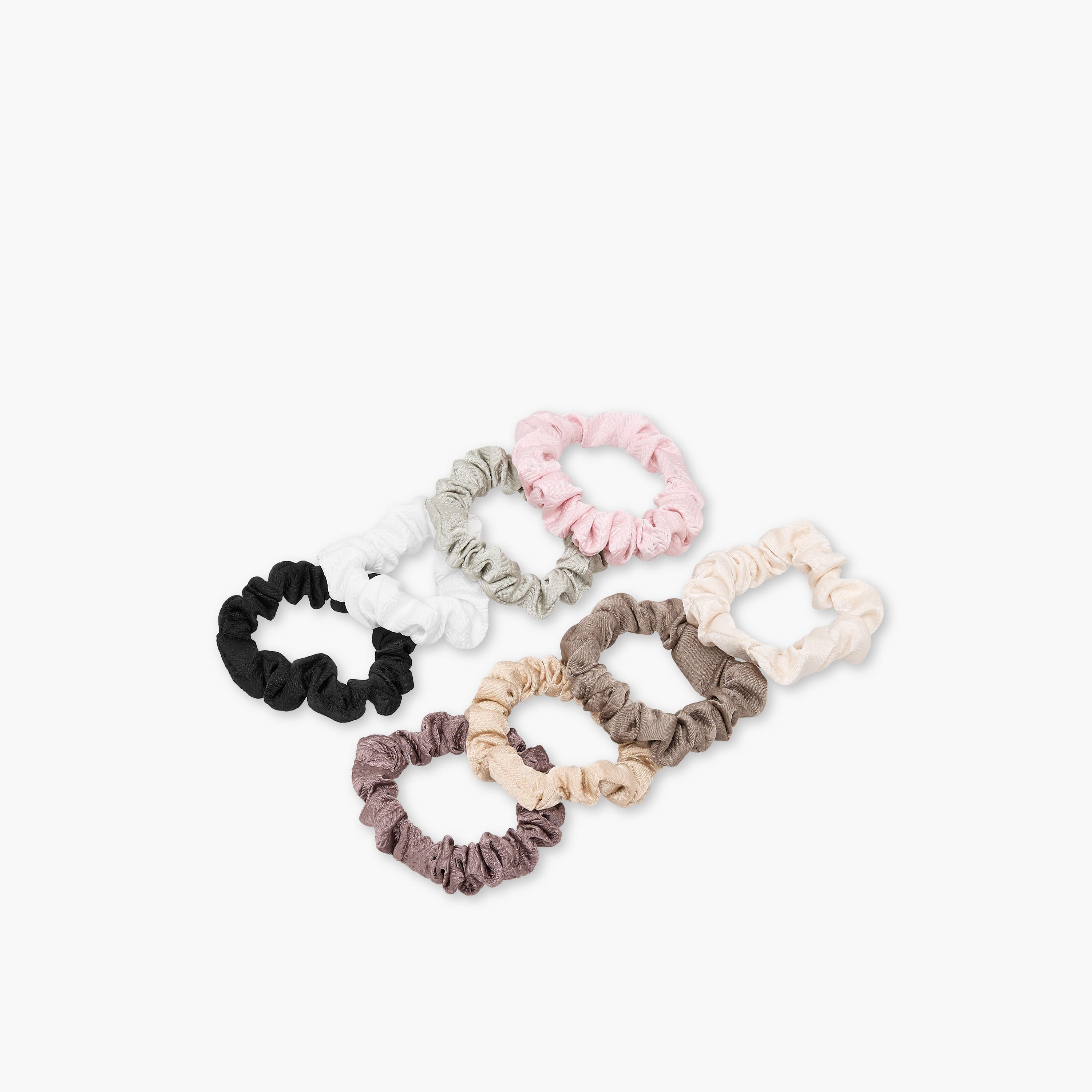 طقم ربطات شعر بارزة الملمس 8 قطع-women-hairaccessories-scrunchies-image-2