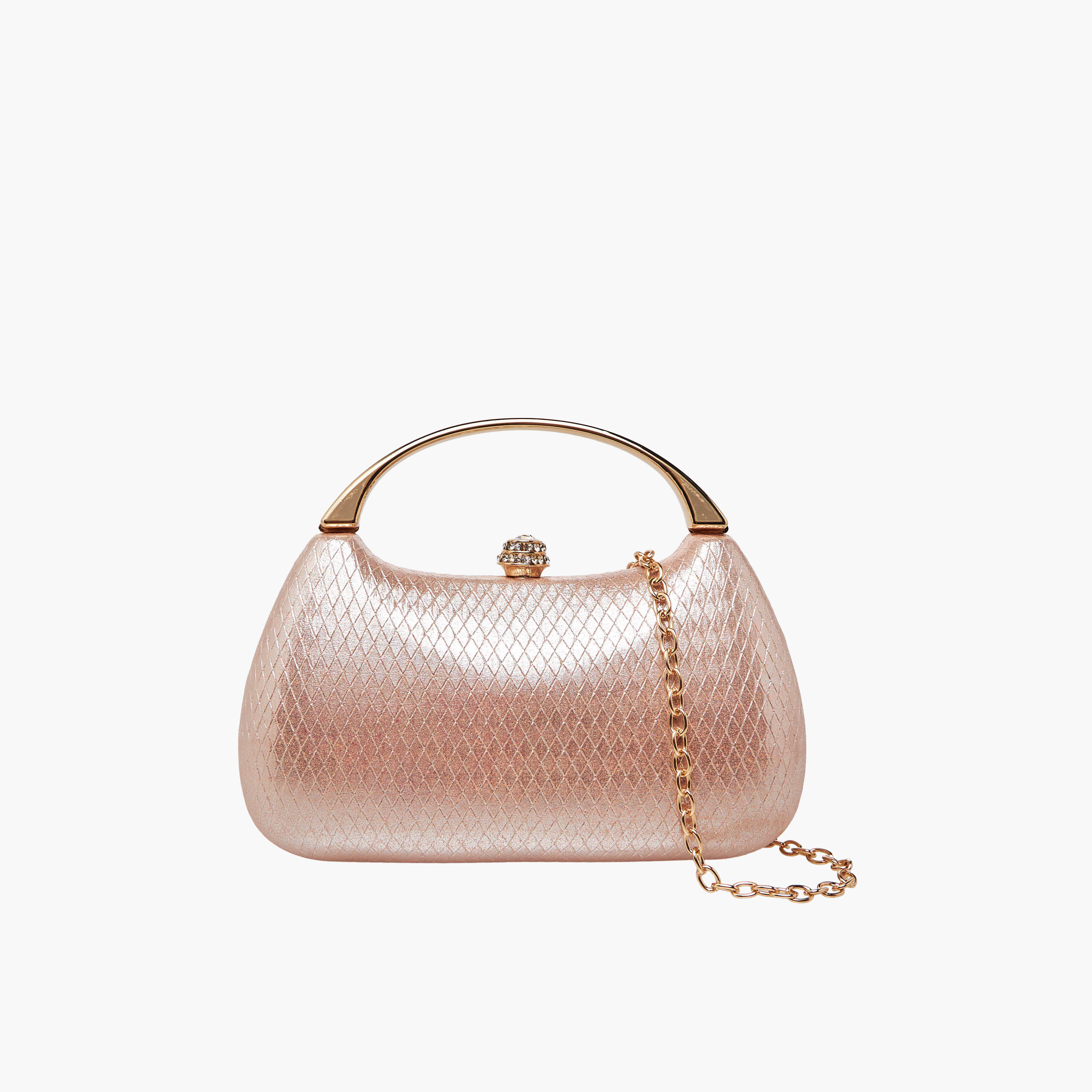 Textured Clutch with Grab Handle-women-bagsandwallets-handbags-image-1