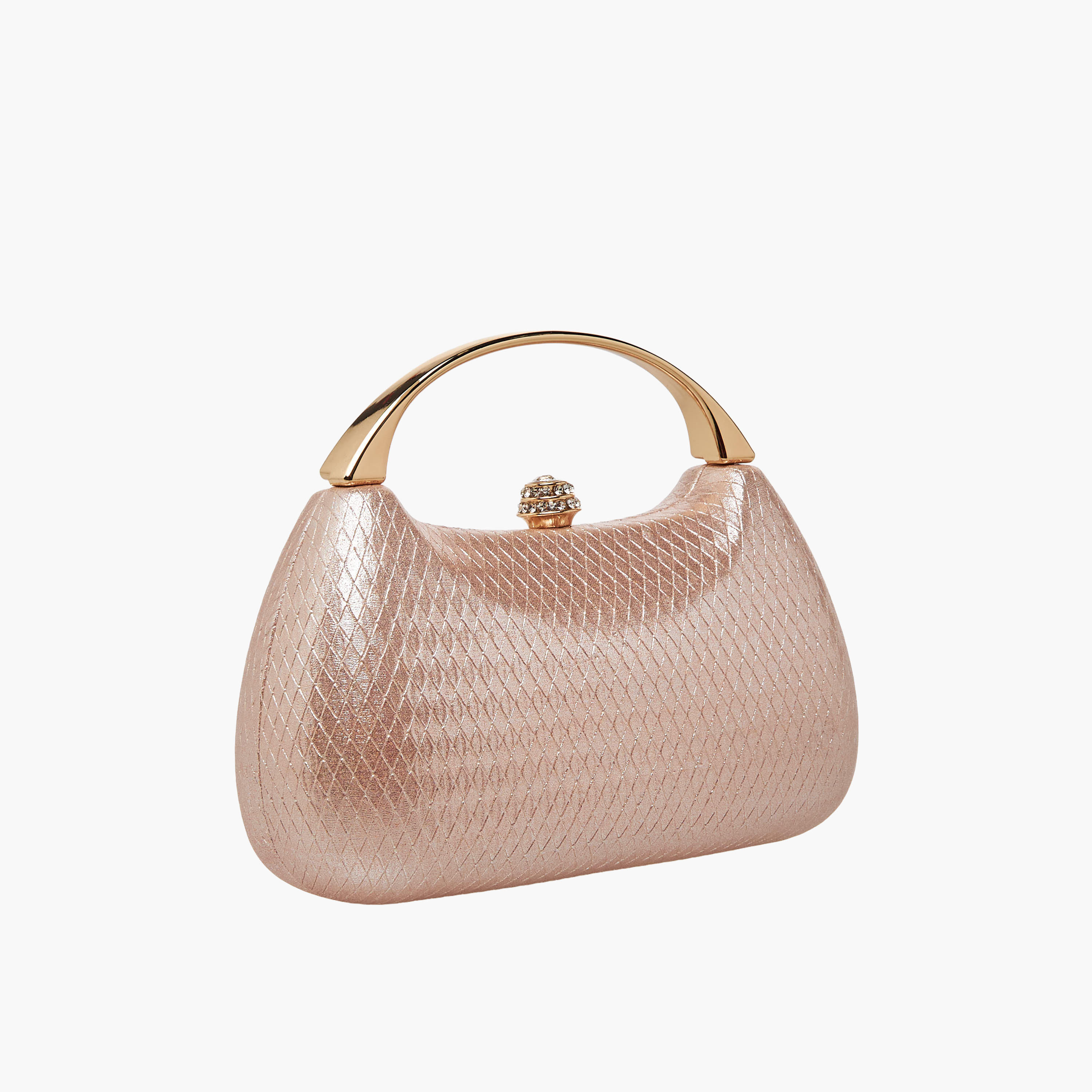 Textured Clutch with Grab Handle-women-bagsandwallets-handbags-image-3