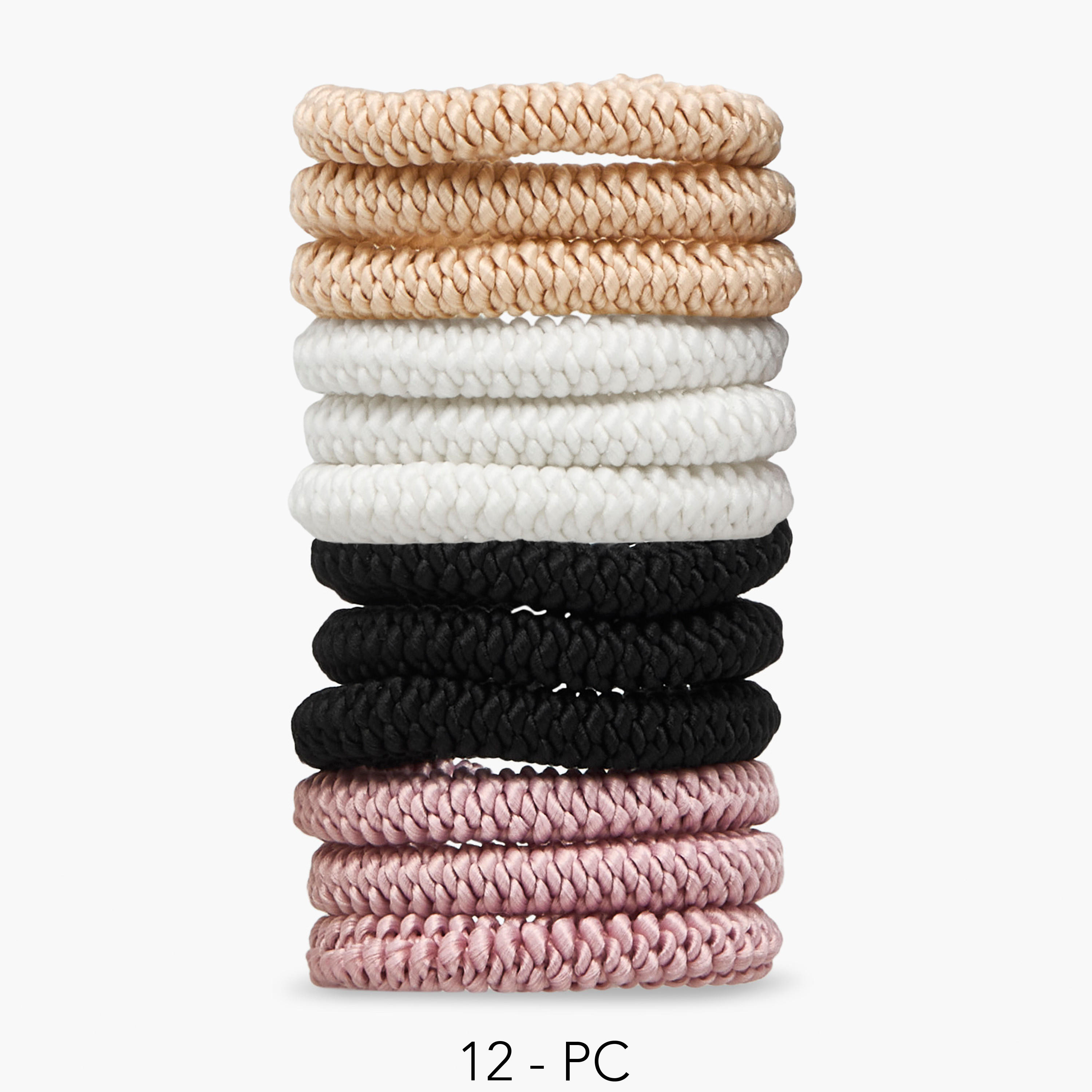 Gloo Pack of 12 Braided Hair Tie-women-hairaccessories-bands-image-1