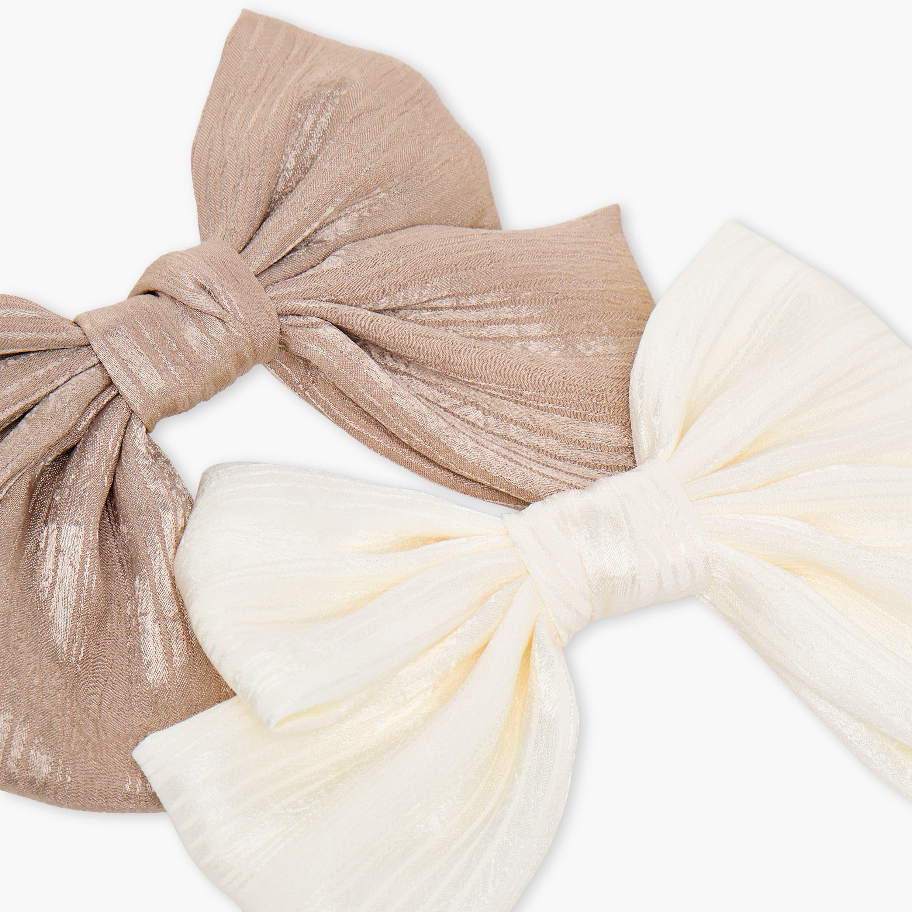 مشابك شعر باريت بتصميم فيونكة من جلو - عبوة من قطعتين-women-hairaccessories-clamps-image-4