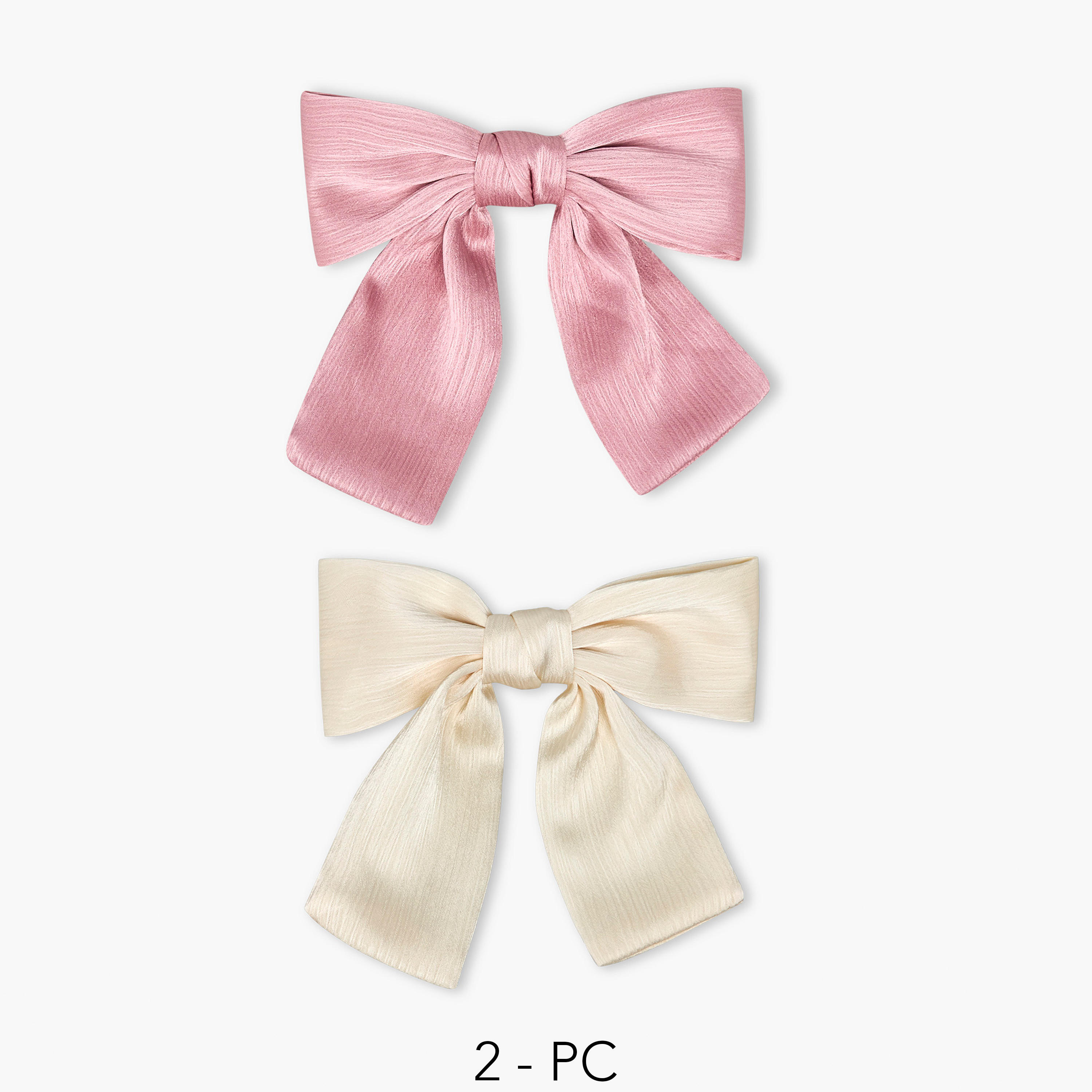 Gloo Pack of 2 Bow Shape Barrette Hair Clip-women-hairaccessories-clamps-image-1