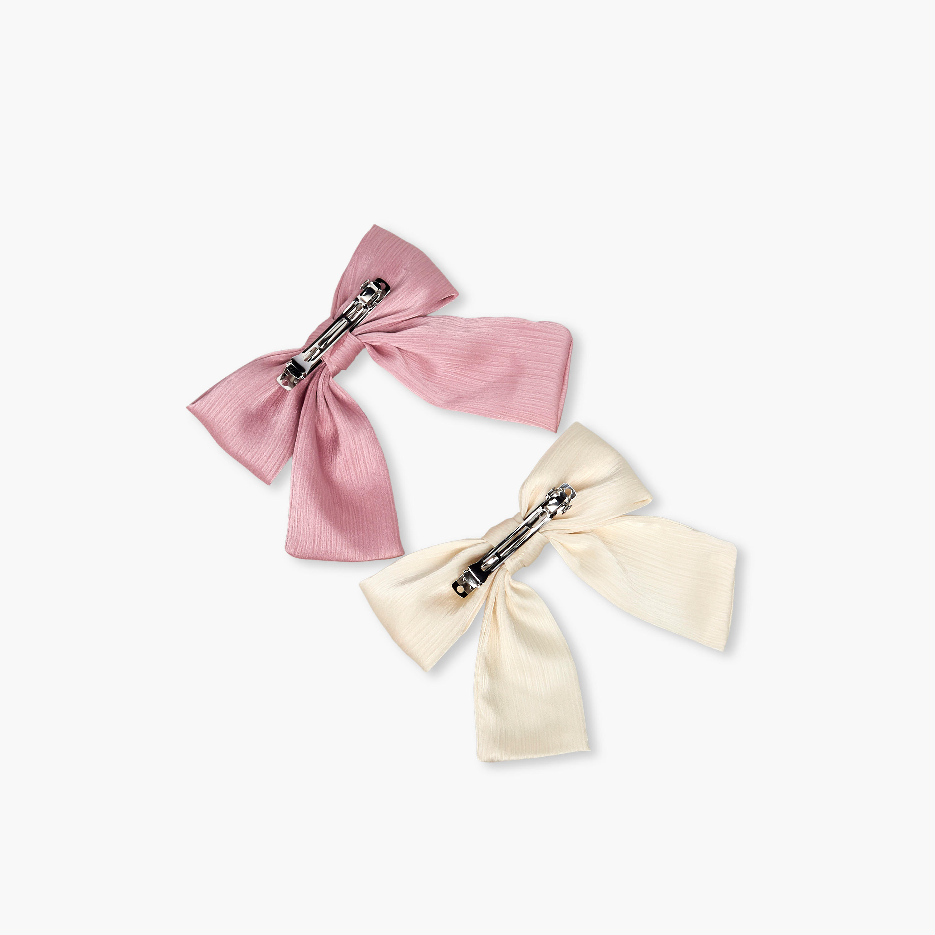Gloo Pack of 2 Bow Shape Barrette Hair Clip-women-hairaccessories-clamps-image-5