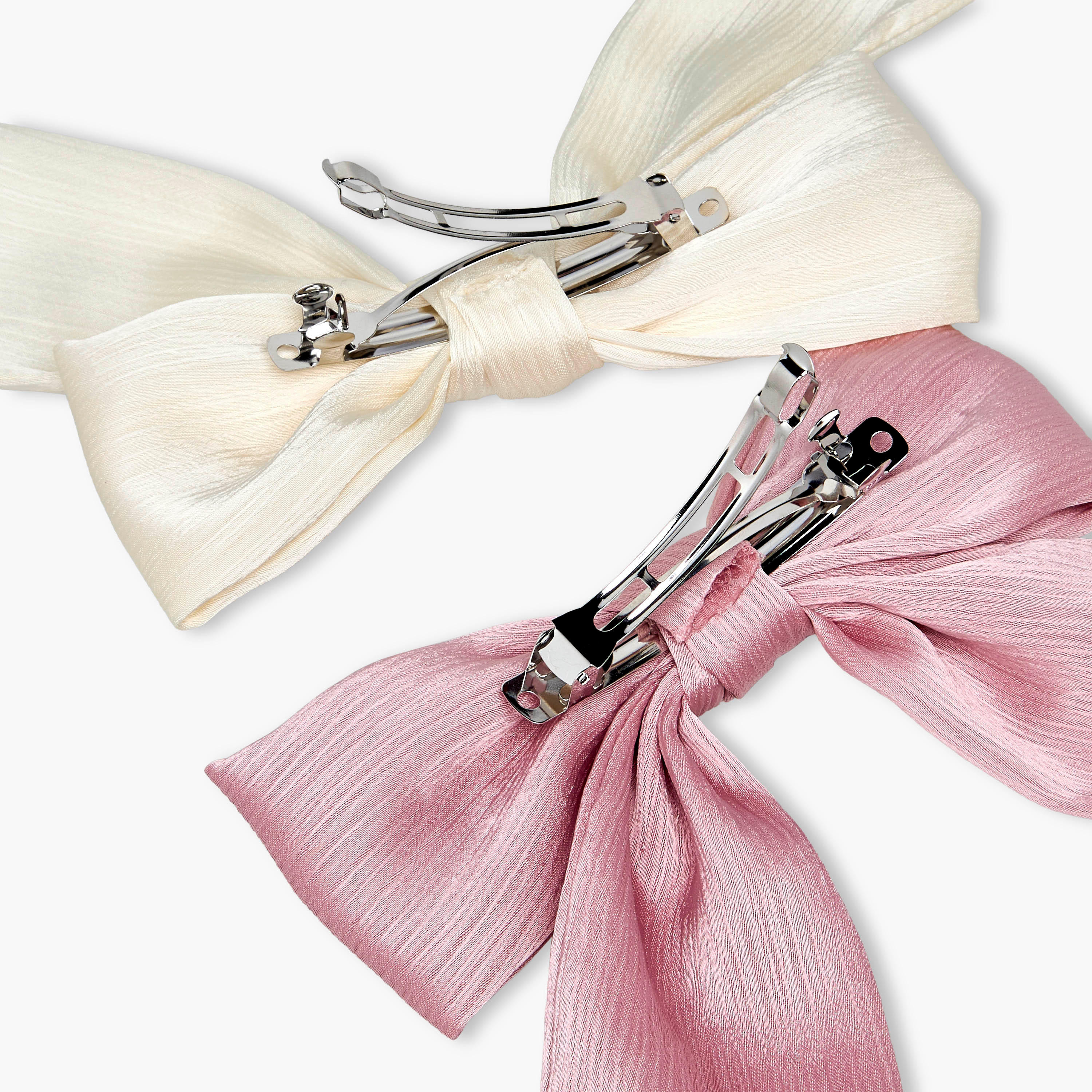 Gloo Pack of 2 Bow Shape Barrette Hair Clip-women-hairaccessories-clamps-image-6
