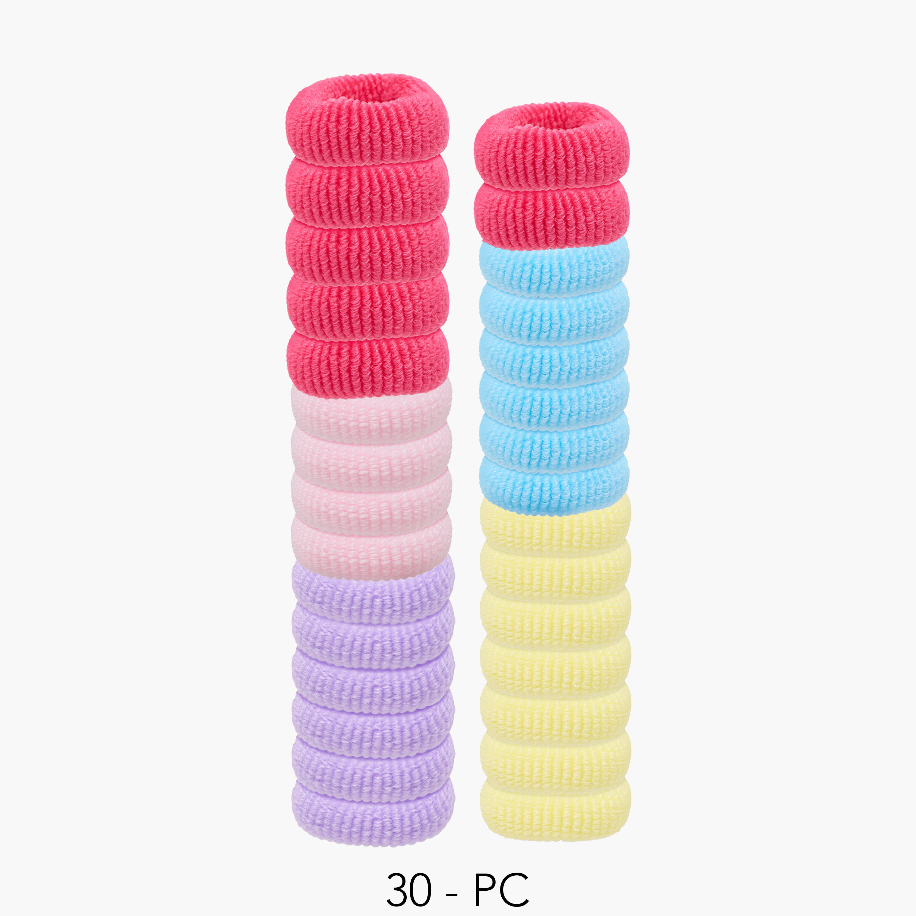 عبوة ربطات شعر مموجة بملمس بارز عدد 3 من جلوو-women-hairaccessories-scrunchies-image-1