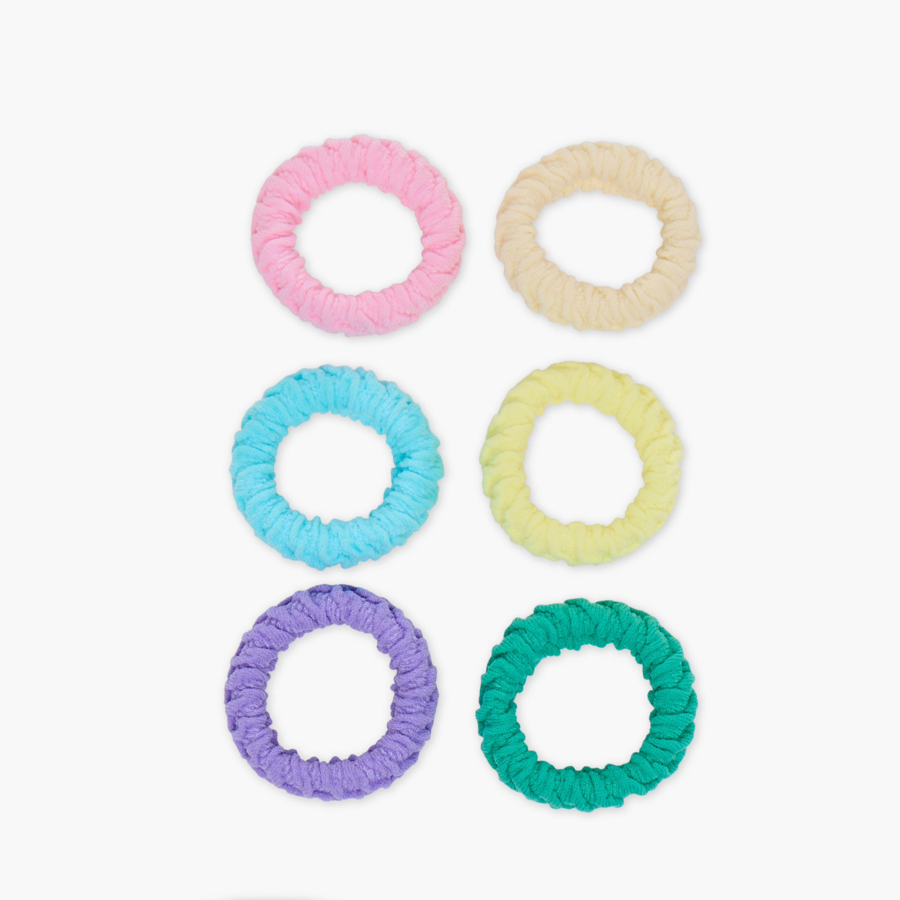 Gloo Pack of 6 Textured Hair Tie-women-hairaccessories-scrunchies-image-3