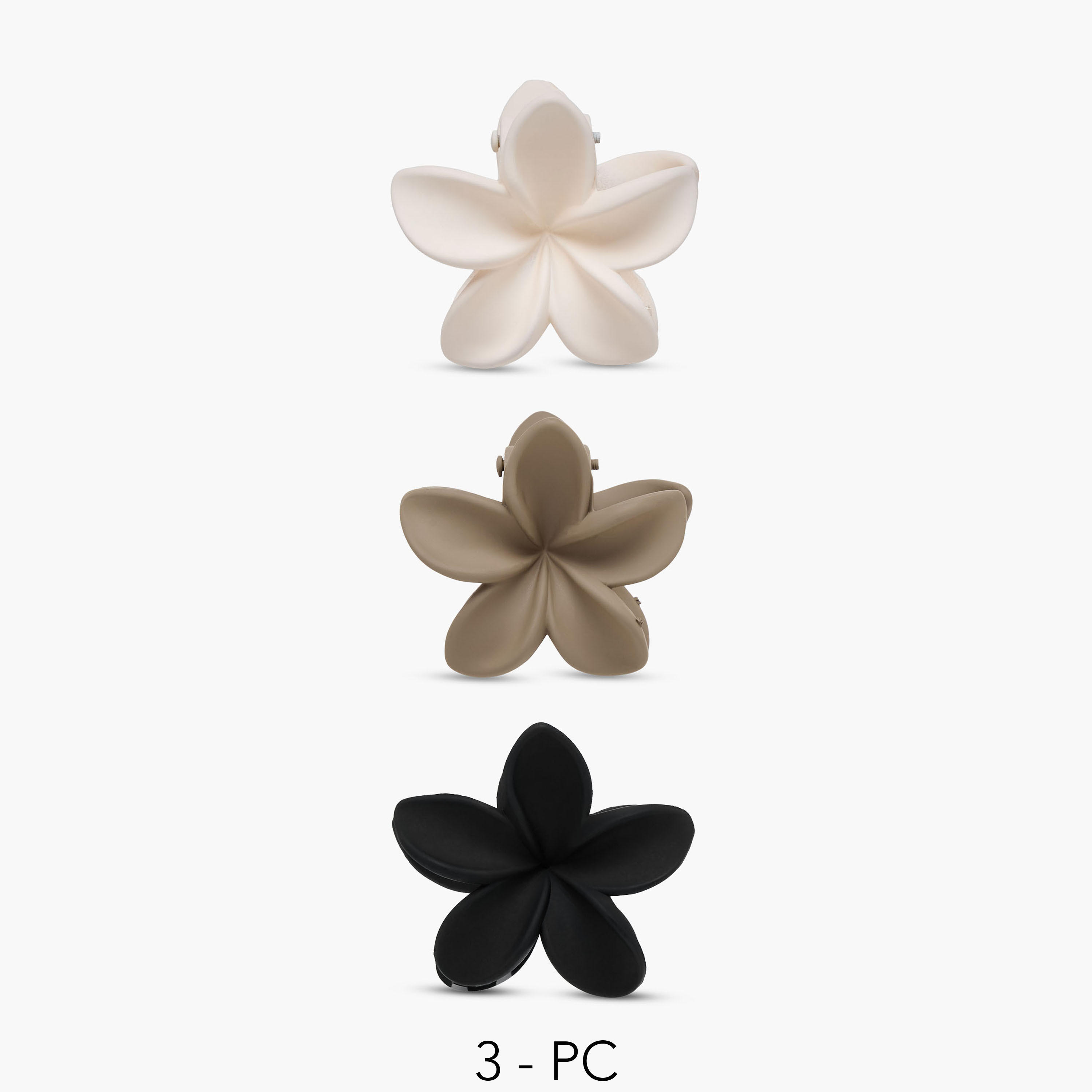 Gloo Pack of 3 Tropical Flower Shape Hair Clamps-women-hairaccessories-clamps-image-1