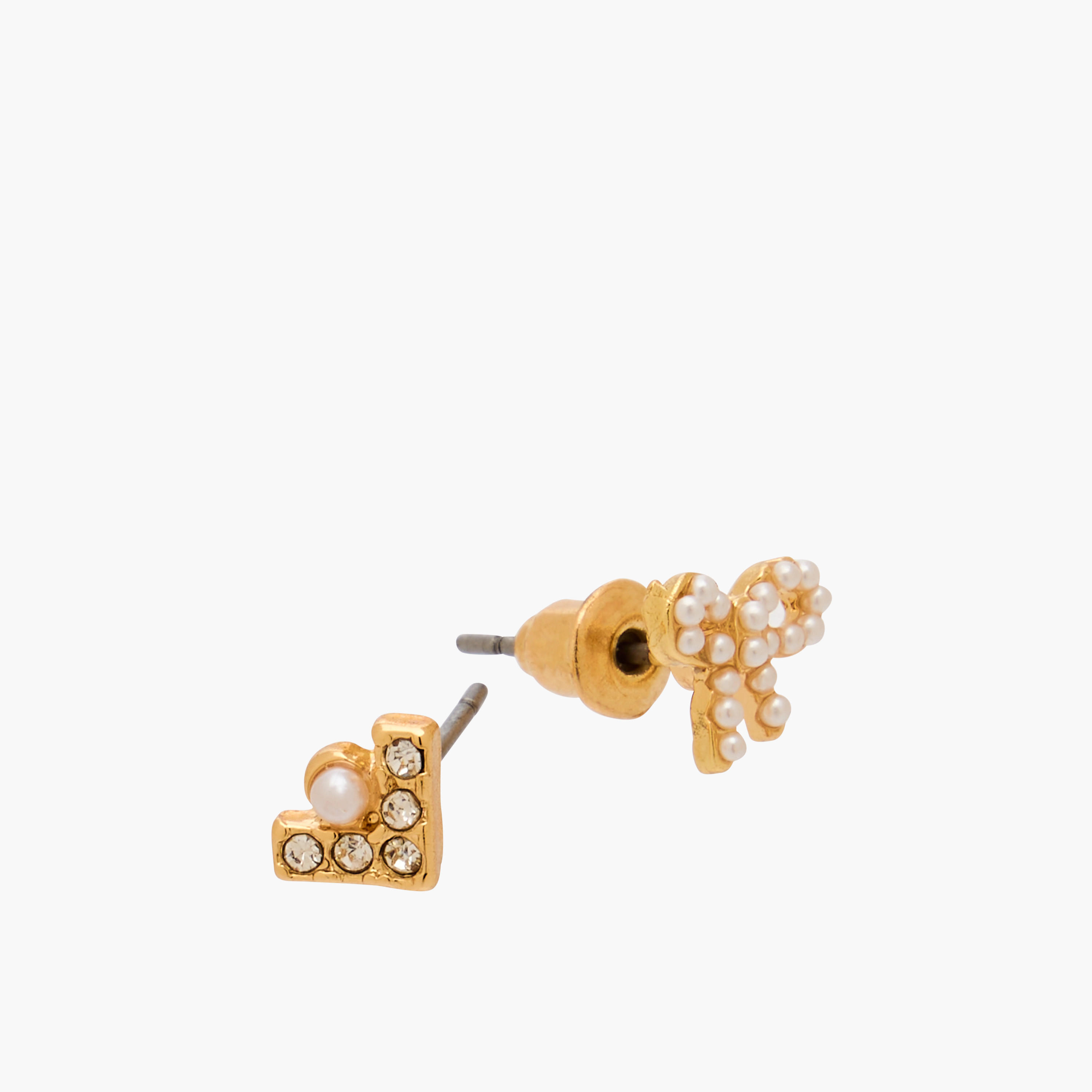 Gloo Pack of 12 Gold Finish Embellished Stud Earrings with Pushback Closure-women-watchesandjewellery-jewellery-earrings-image-4