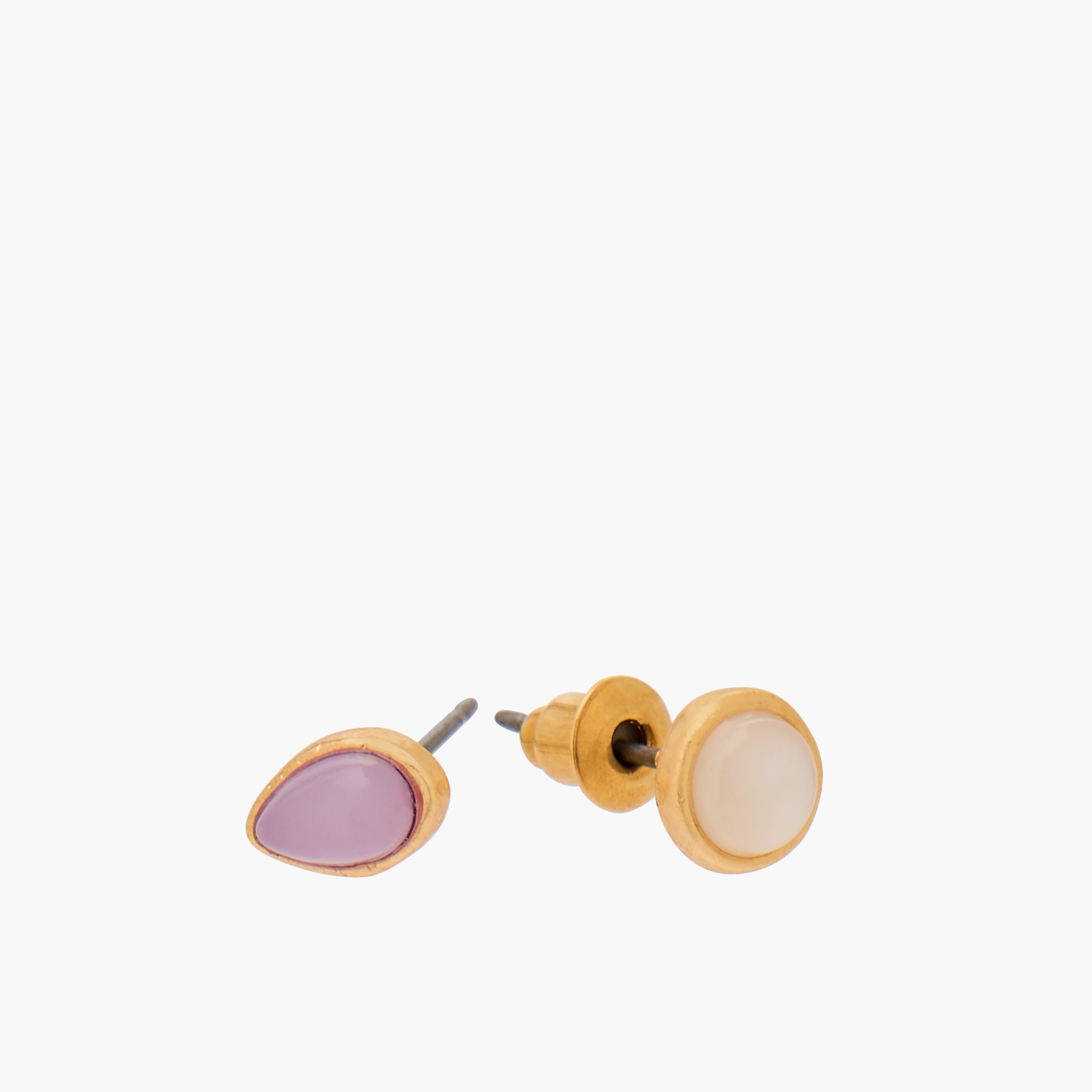 Gloo Pack of 15 Gold Finish Embellished Stud Earrings with Pushback Closure-women-watchesandjewellery-jewellery-earrings-image-4