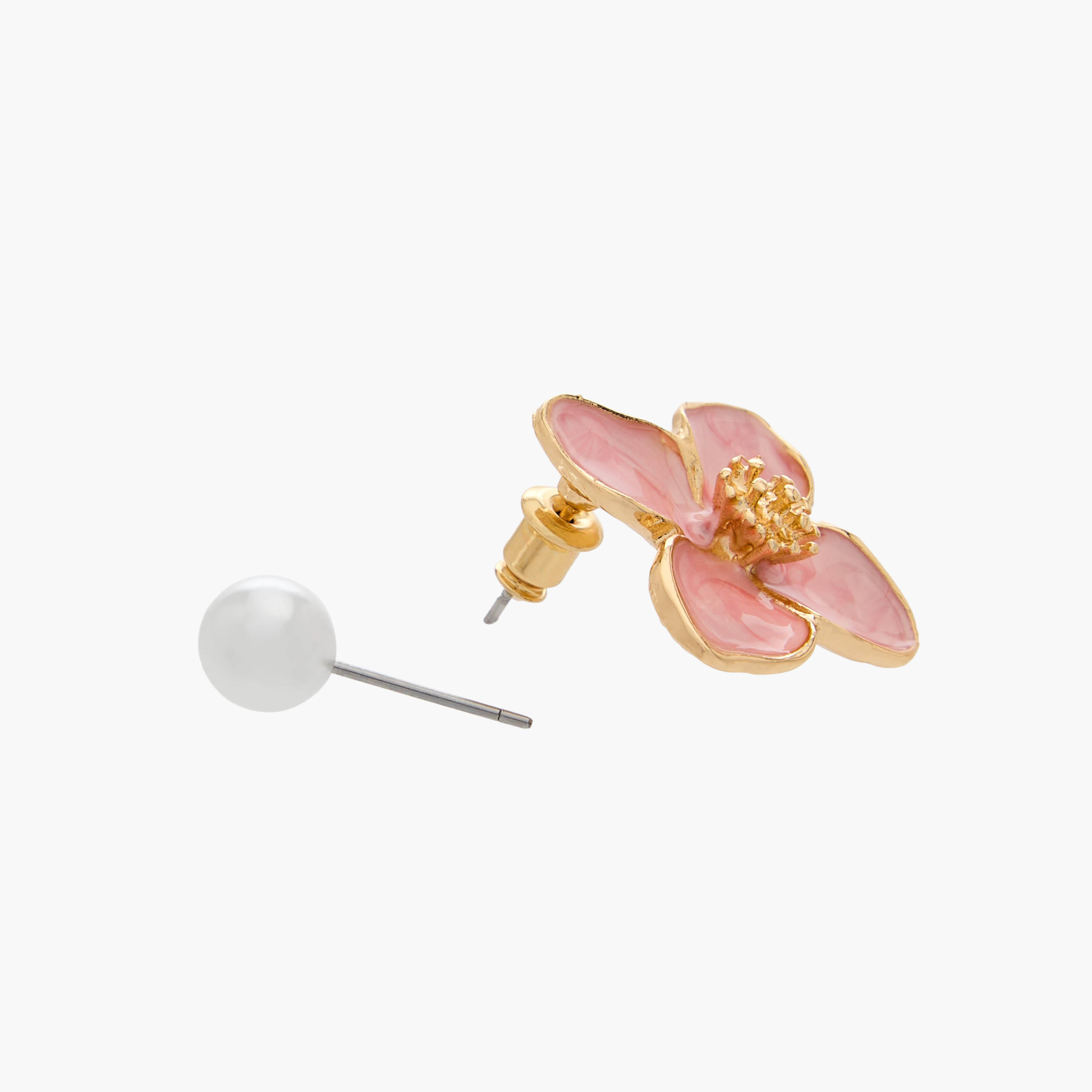 طفم حلقان ميتاليك بمكبس إغلاق خلفي زوجين من جلو-women-watchesandjewellery-jewellery-earrings-image-4