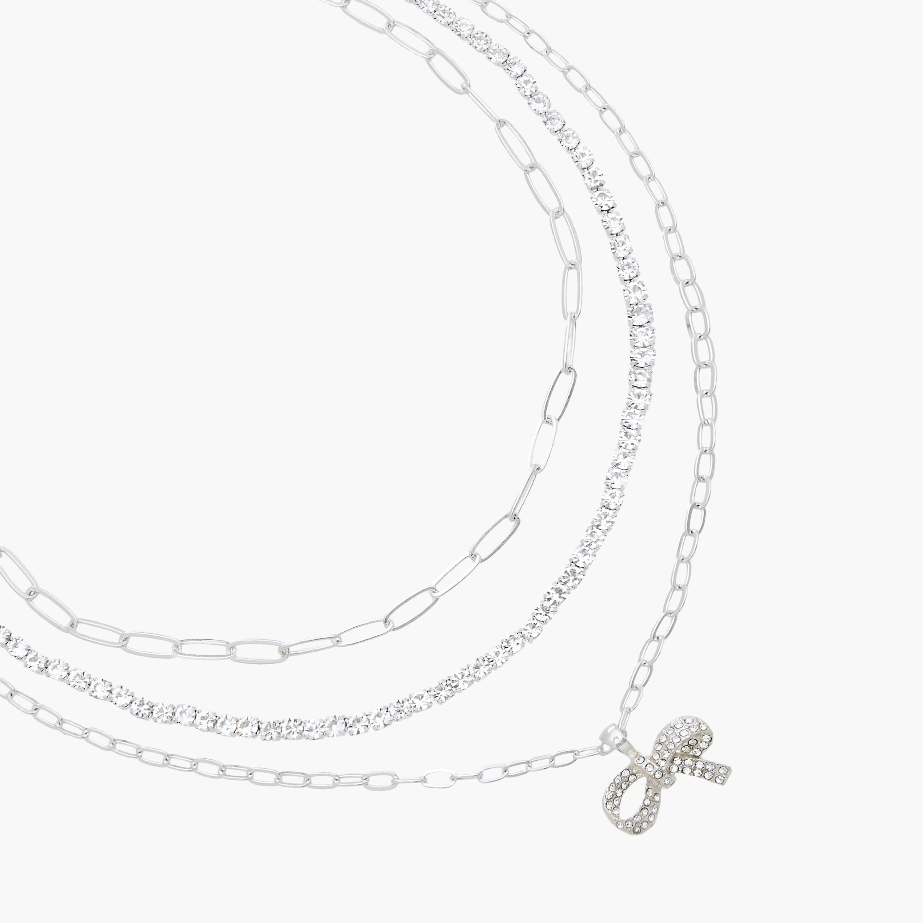 Gloo Metal Layered Necklace with Lobster Clasp Closure-women-watchesandjewellery-jewellery-necklacesandpendants-image-2