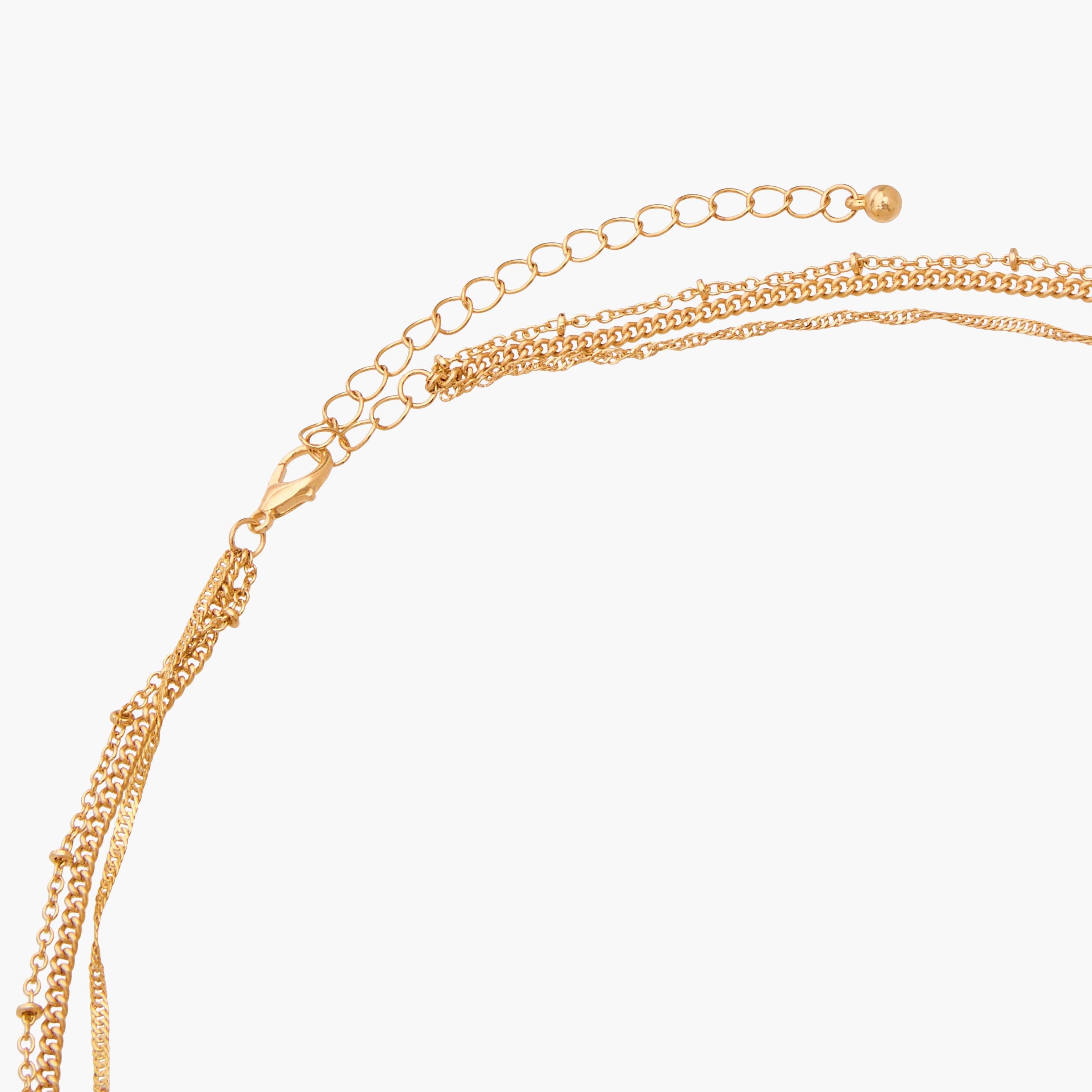 Gloo Metal Layered Pendant Necklace-women-watchesandjewellery-jewellery-necklacesandpendants-image-3