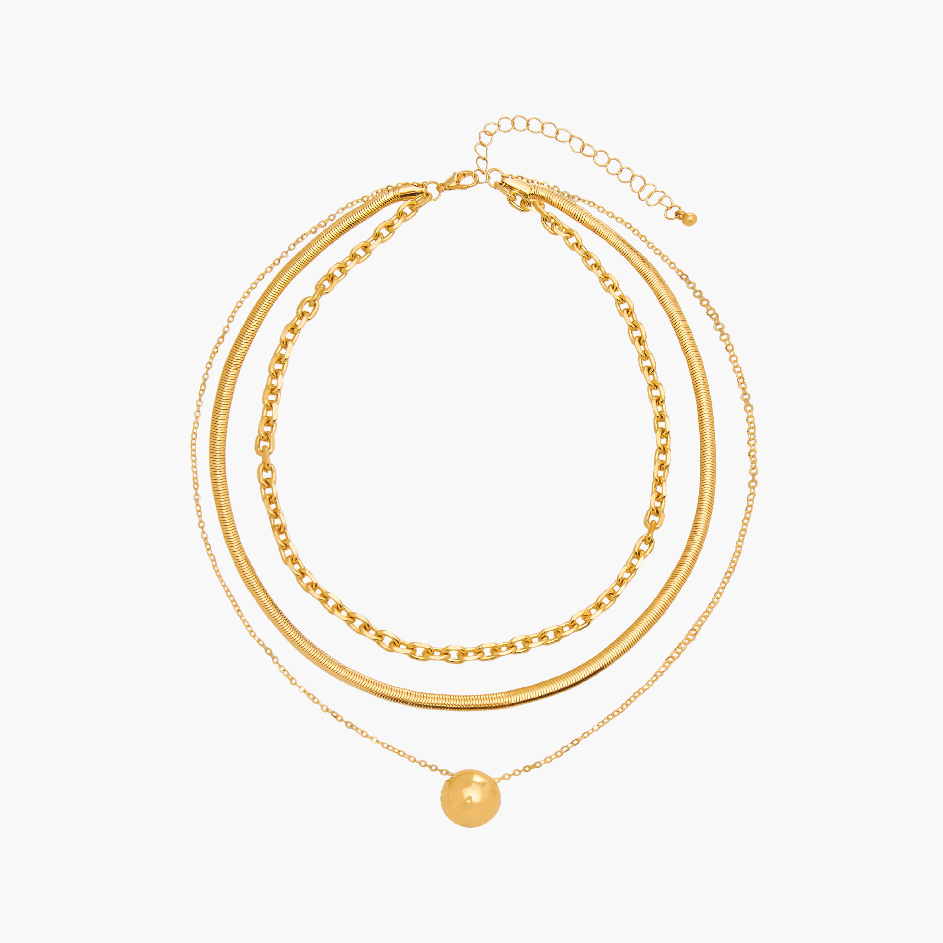 Gloo Metal Pendant Necklace with Lobster Clasp Closure-women-watchesandjewellery-jewellery-necklacesandpendants-image-1
