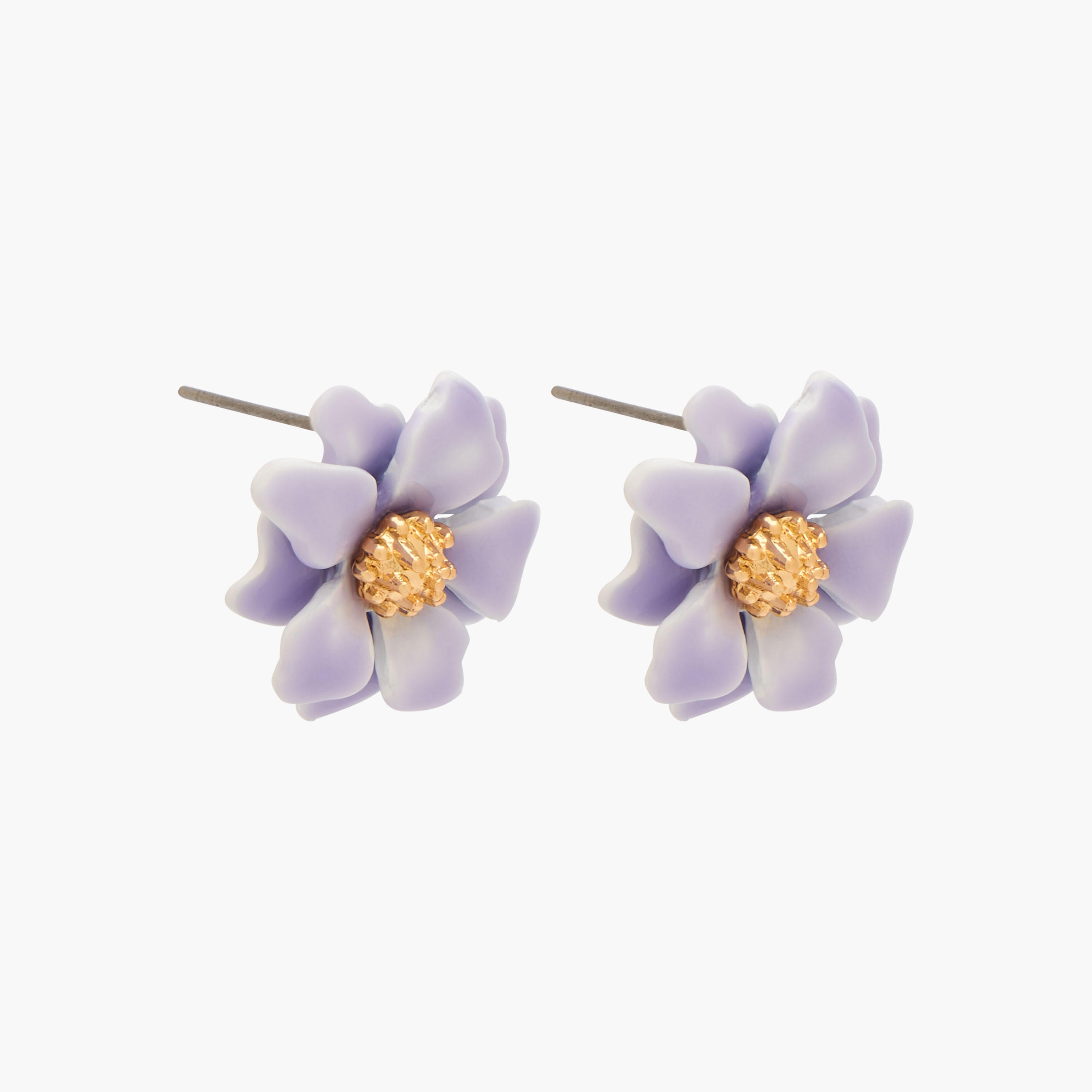 حلقان دبوس ميتاليك بتصميم أزهار ومكبس إغلاق من جلو - عبوة 3 قطع-women-watchesandjewellery-jewellery-earrings-image-2