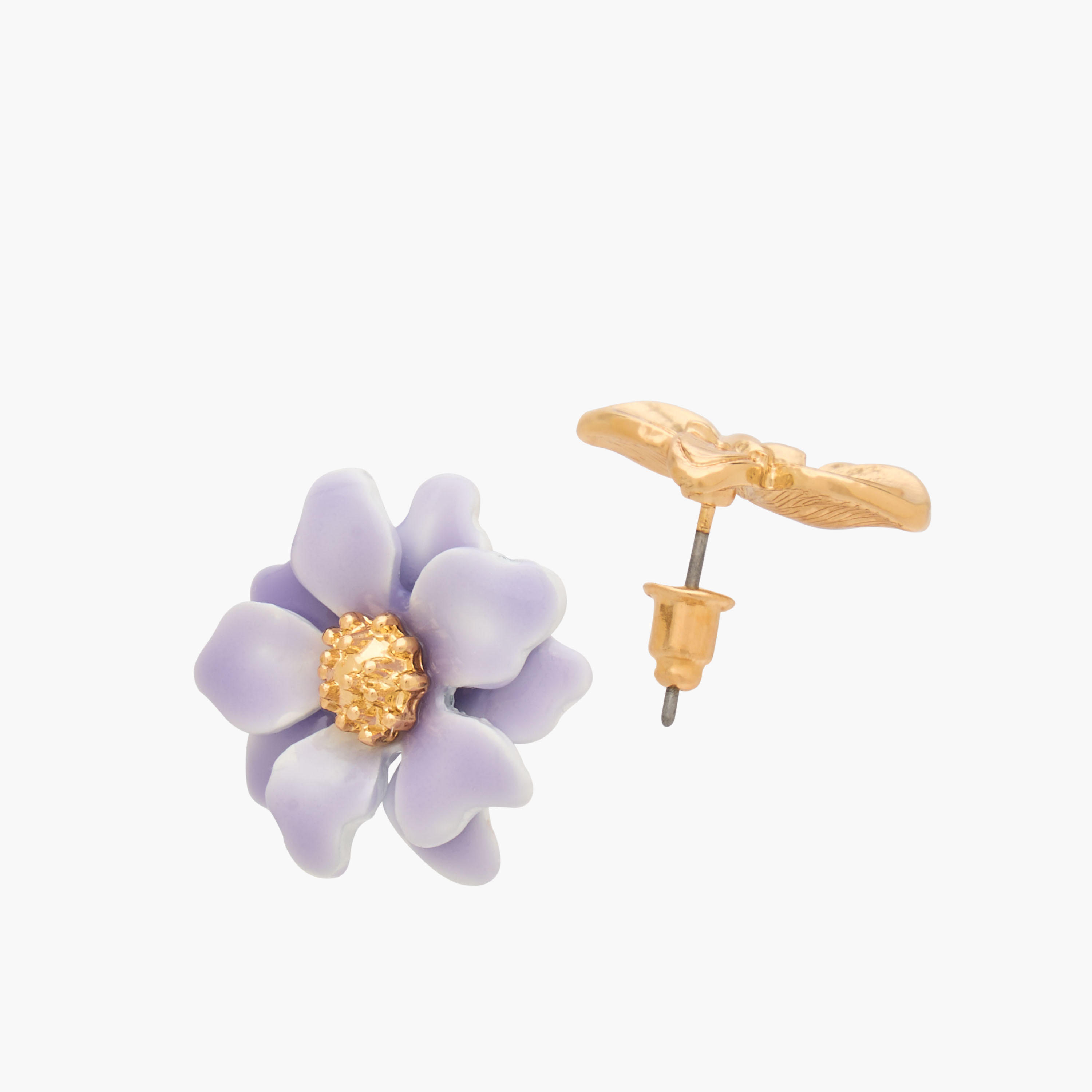 حلقان دبوس ميتاليك بتصميم أزهار ومكبس إغلاق من جلو - عبوة 3 قطع-women-watchesandjewellery-jewellery-earrings-image-6