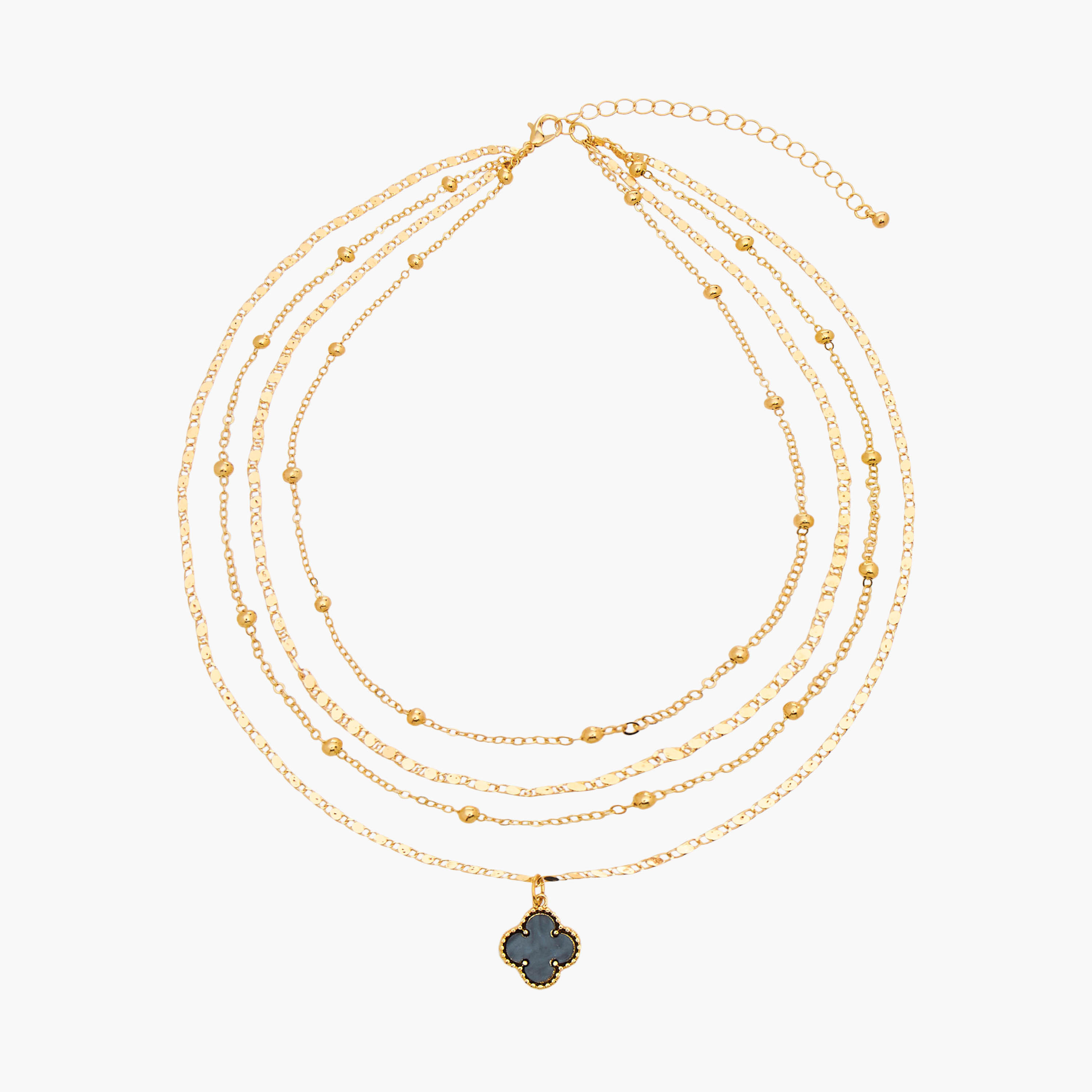 قلادة بدلاية معدنية ومشبك إغلاق من جلو-women-watchesandjewellery-jewellery-necklacesandpendants-image-1