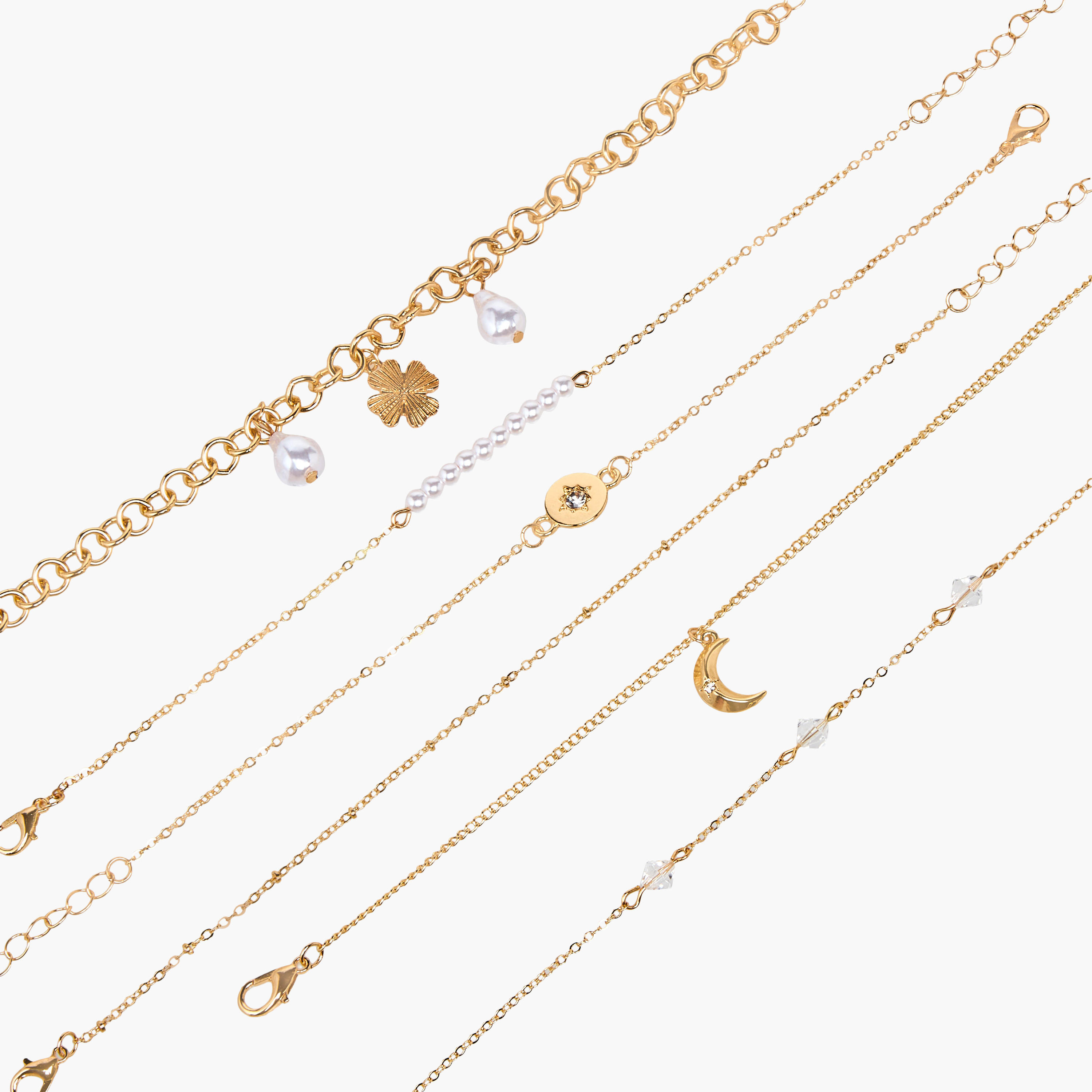 أساور معدنية مزينة من جلوو - طقم من 6-women-watchesandjewellery-jewellery-banglesandbracelets-image-15