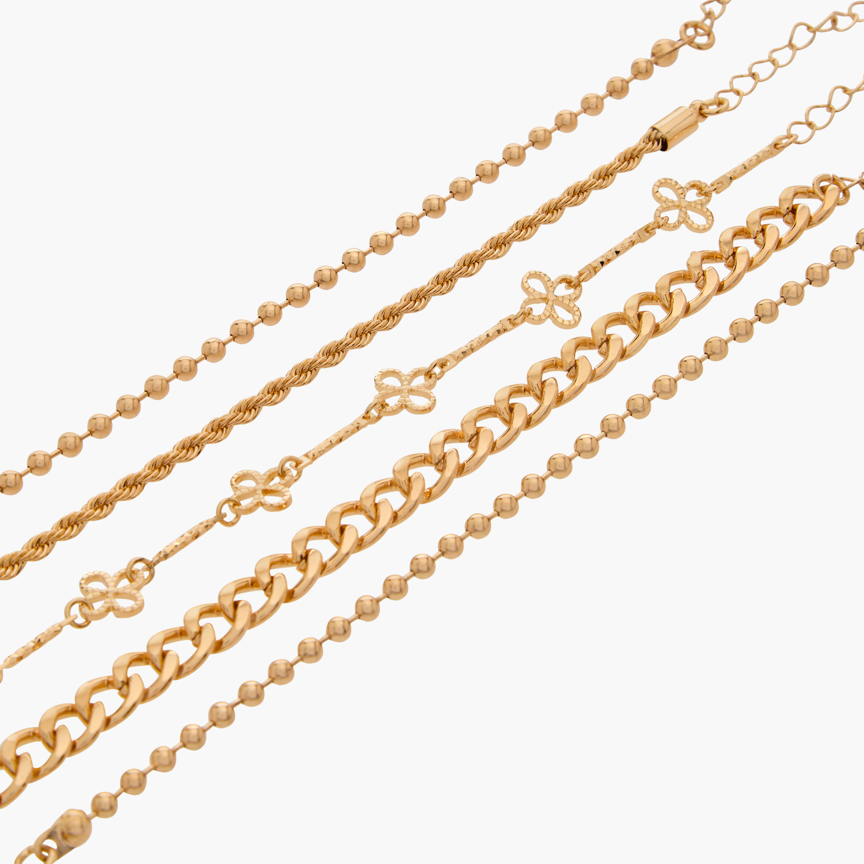أساور ميتاليك متنوعة من جلو - عبوة 5 قطع-women-watchesandjewellery-jewellery-banglesandbracelets-image-13