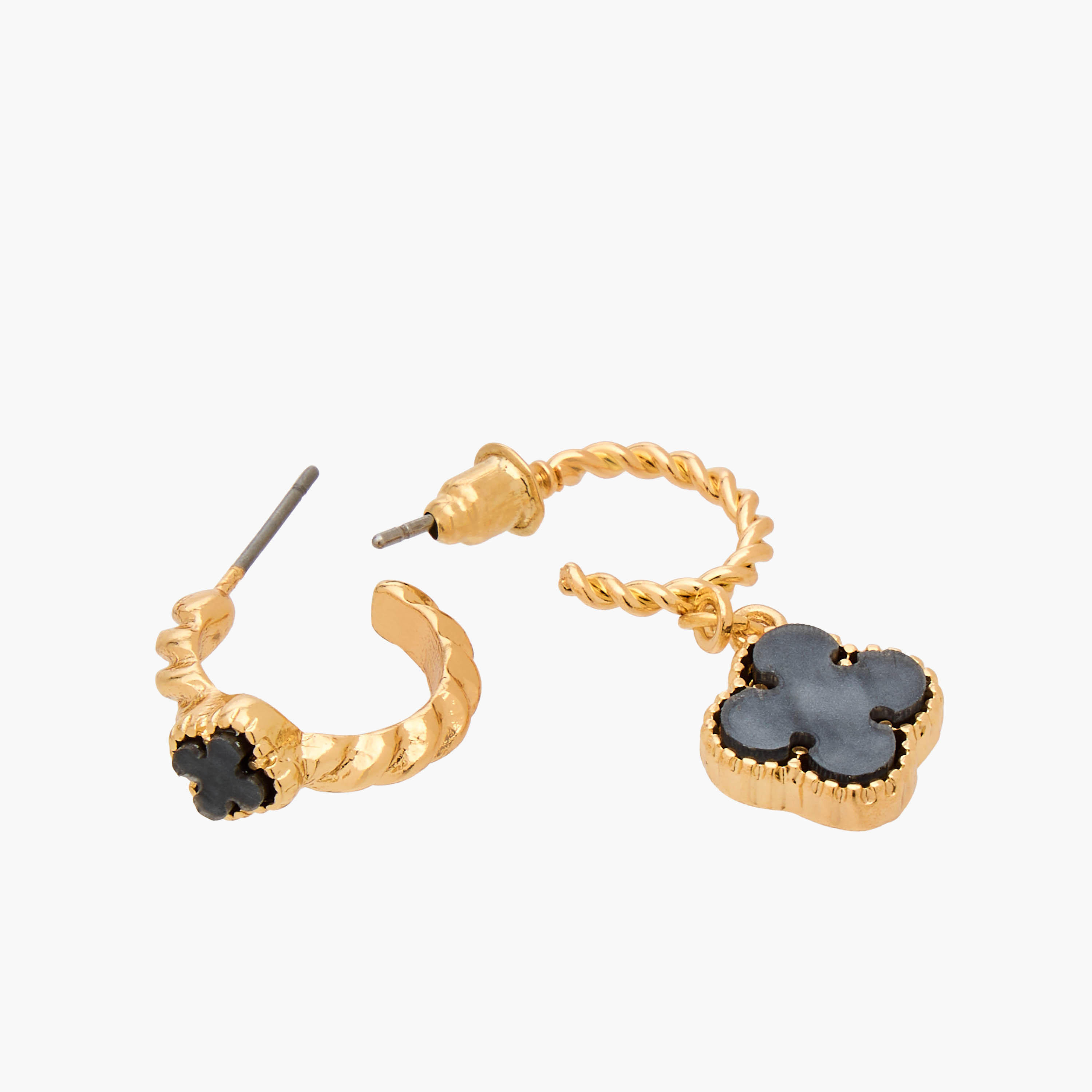 Gloo Pack of 6 Metallic Assorted Earrings with Pushback Closure-women-watchesandjewellery-jewellery-earrings-image-4