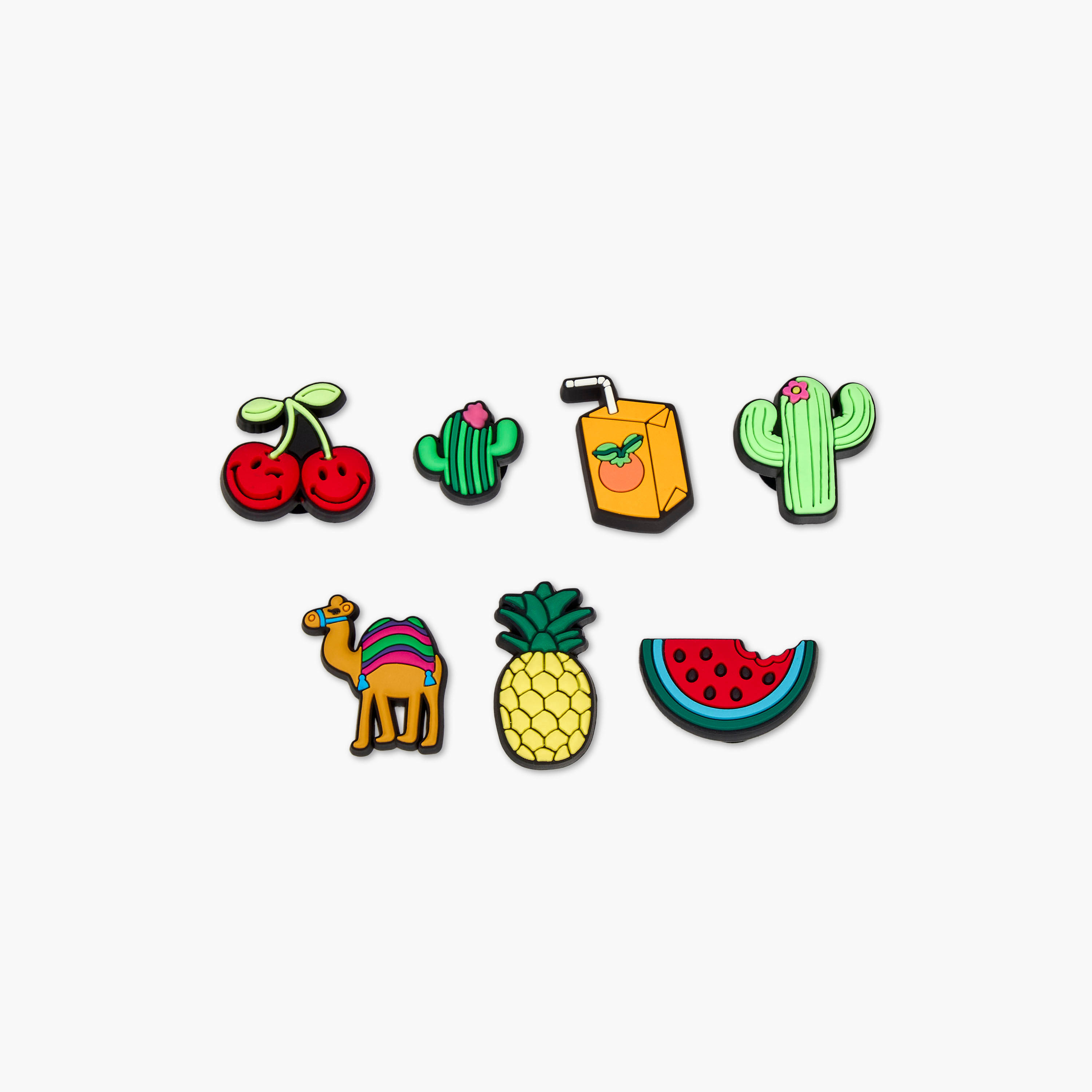 Set of 7 - Gloo Desert Fruit Clog Charm-women-clothingaccessories-novelties-image-1