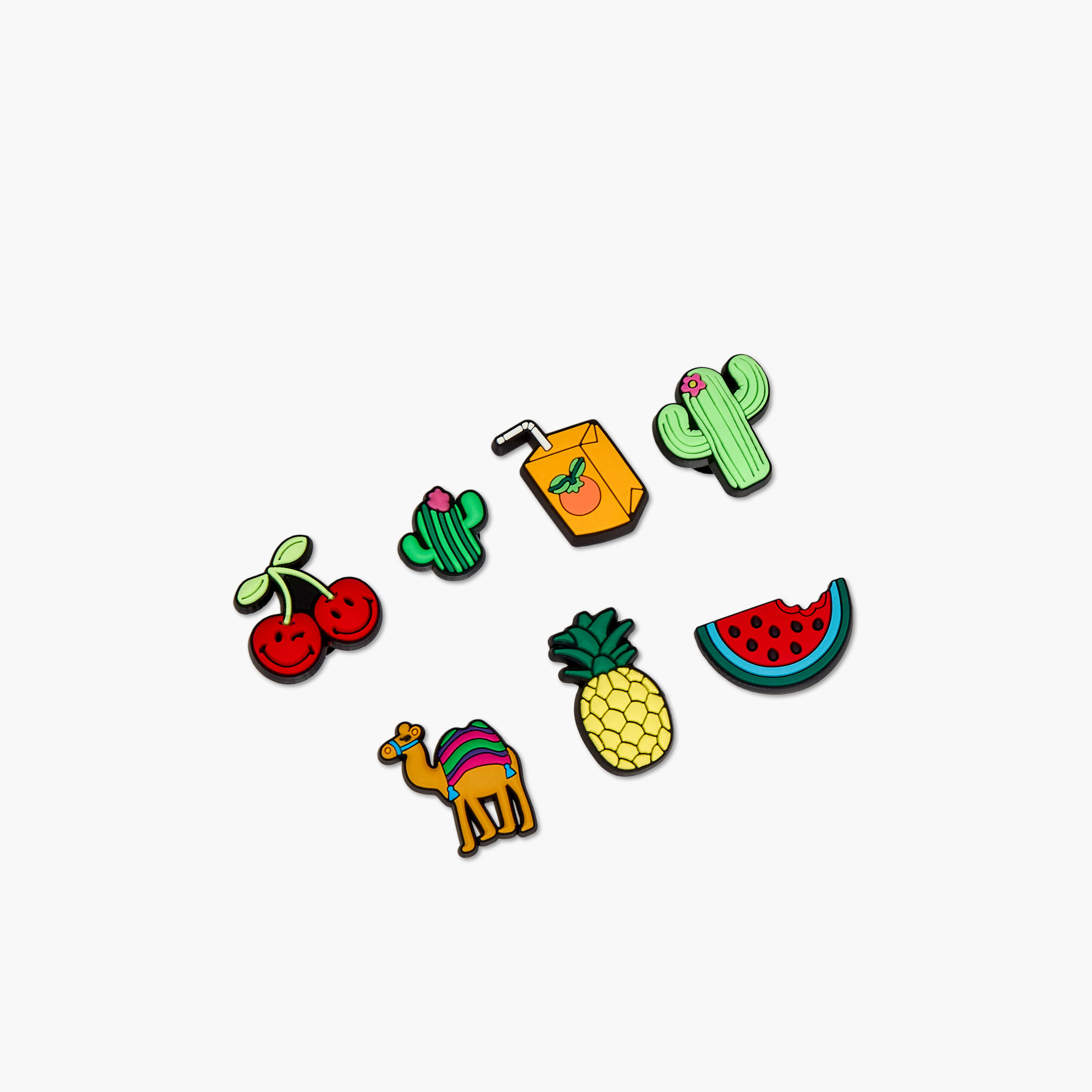 Set of 7 - Gloo Desert Fruit Clog Charm-women-clothingaccessories-novelties-image-2