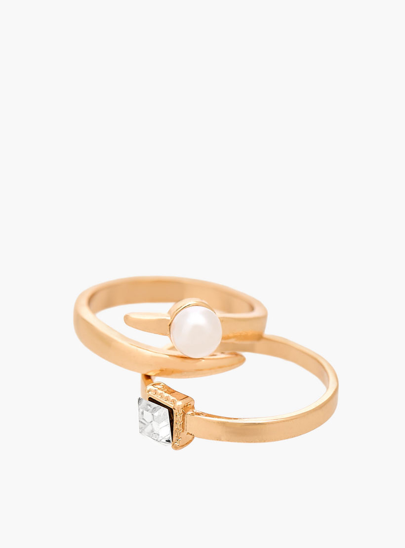 Gloo Pack of 8 Metallic Ring-women-watchesandjewellery-jewellery-rings-image-11