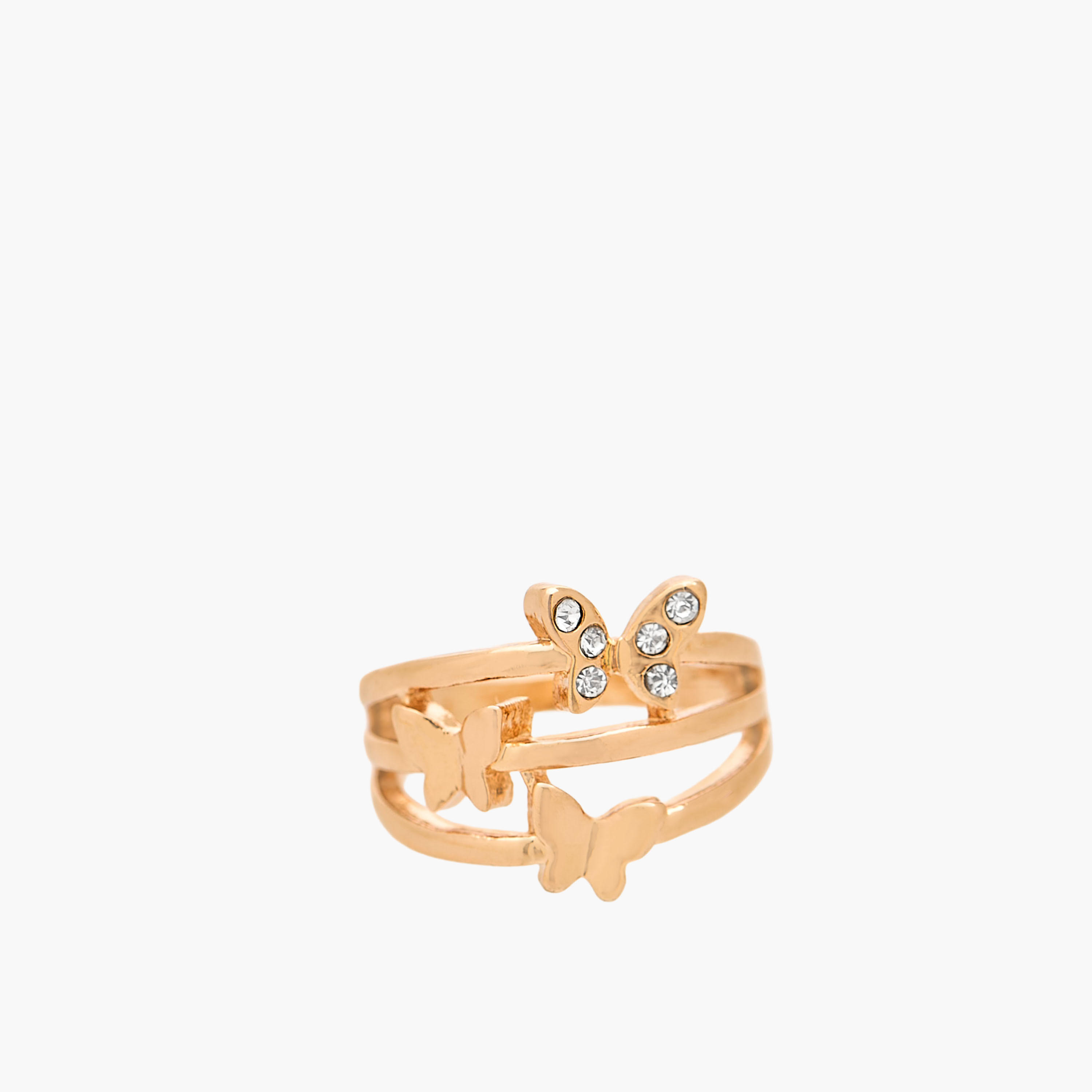 Gloo Pack of 8 Metallic Ring-women-watchesandjewellery-jewellery-rings-image-5