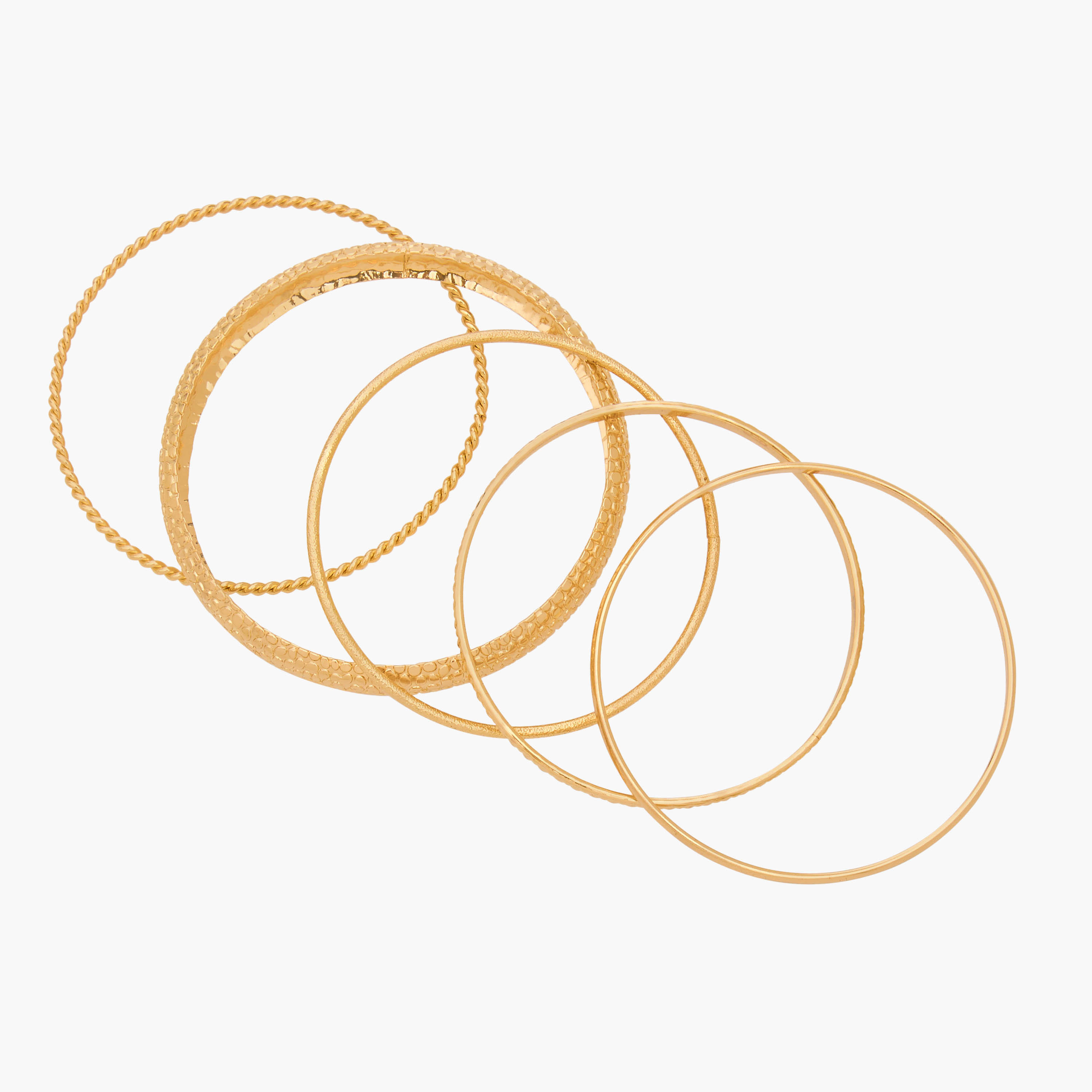 أساور معدن متنوعة من جلو - عبوة 5 قطع-women-watchesandjewellery-jewellery-banglesandbracelets-image-12