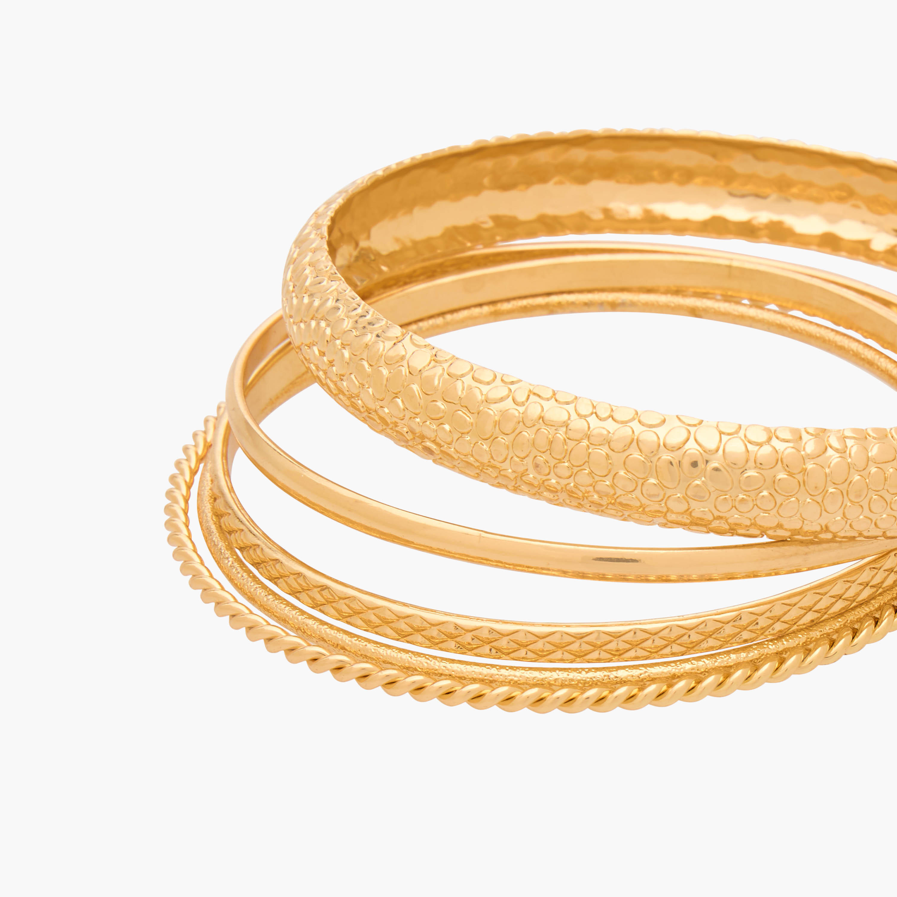 أساور معدن متنوعة من جلو - عبوة 5 قطع-women-watchesandjewellery-jewellery-banglesandbracelets-image-13
