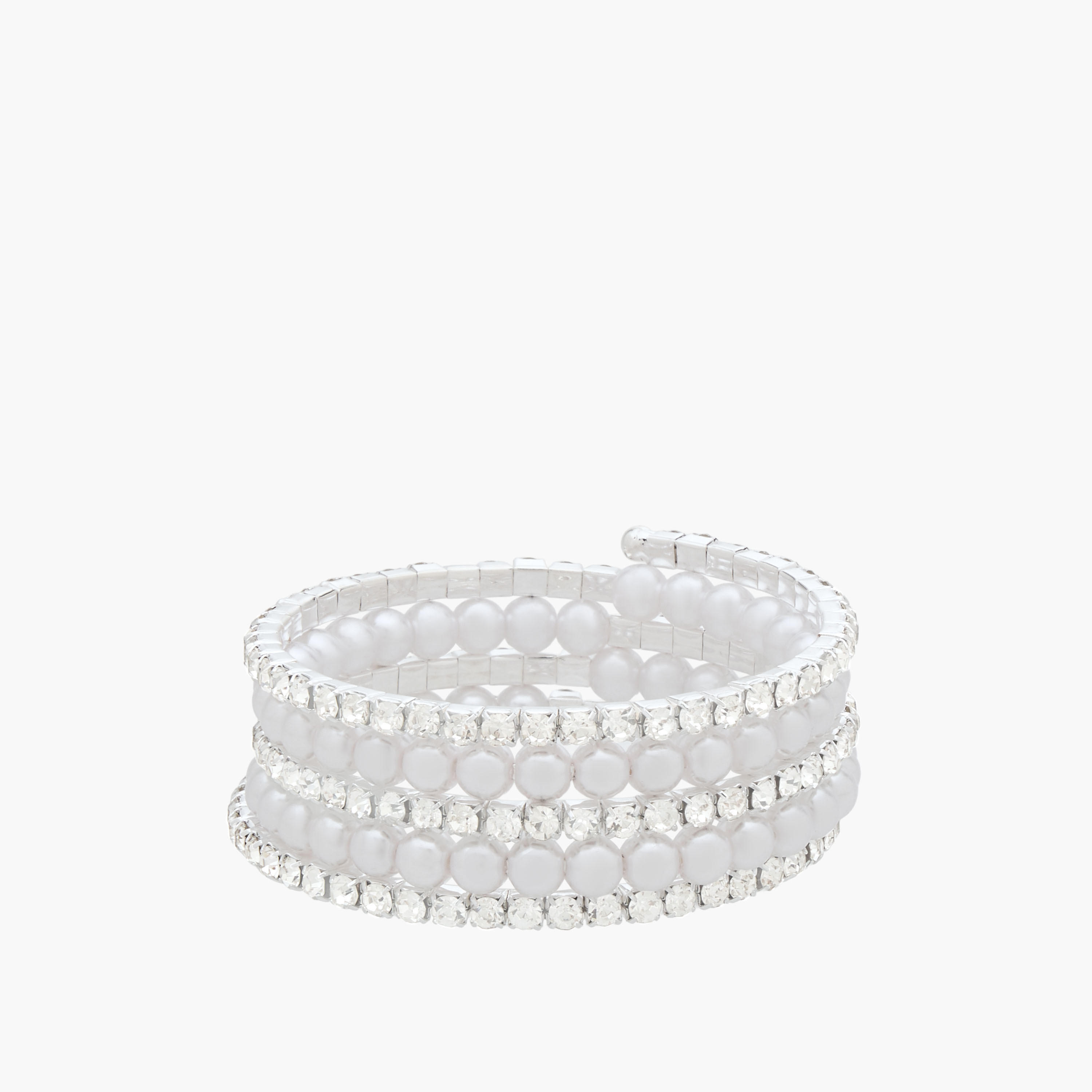 سوار حلزوني بزينة لؤلؤ من جلو-women-watchesandjewellery-jewellery-banglesandbracelets-image-4