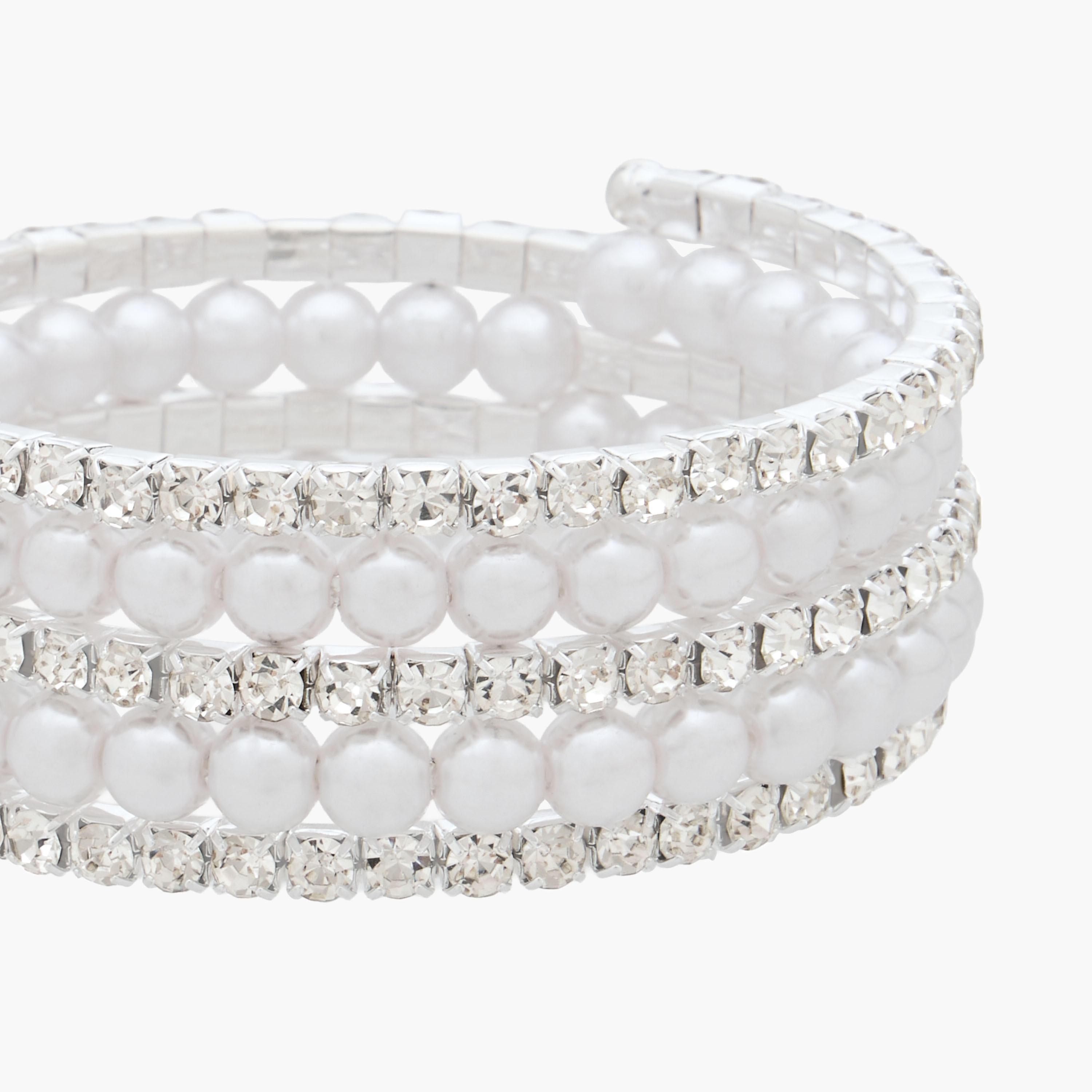 سوار حلزوني بزينة لؤلؤ من جلو-women-watchesandjewellery-jewellery-banglesandbracelets-image-2