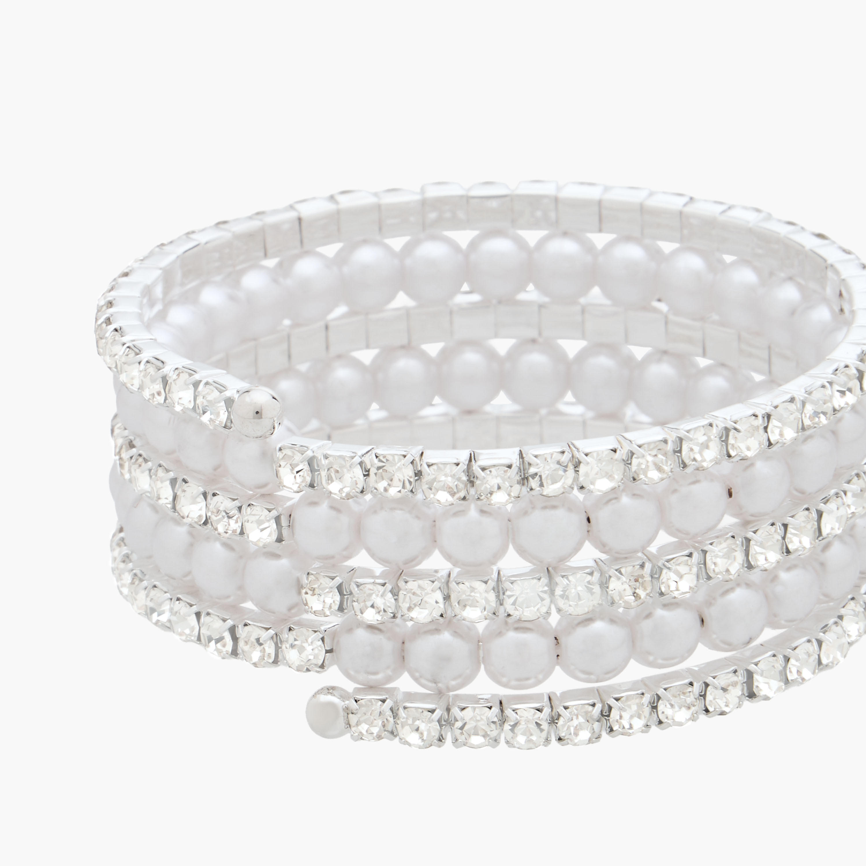 سوار حلزوني بزينة لؤلؤ من جلو-women-watchesandjewellery-jewellery-banglesandbracelets-image-1
