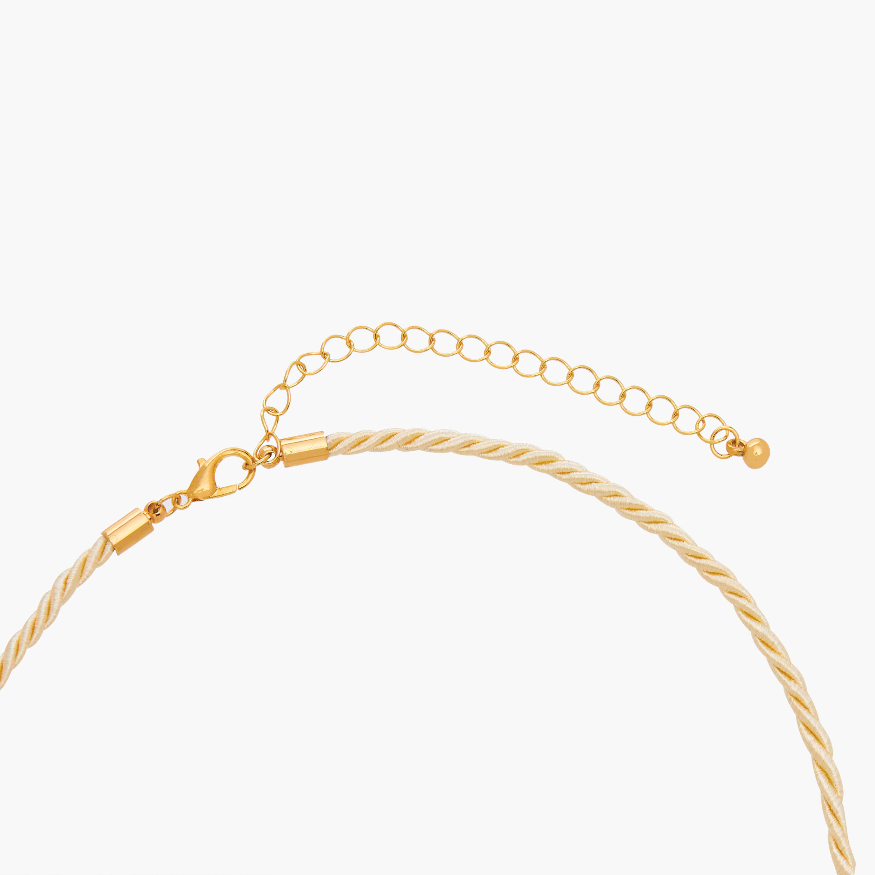 عقد معدن بدلاية مزينة بزهرة من جلو-women-watchesandjewellery-jewellery-necklacesandpendants-image-4