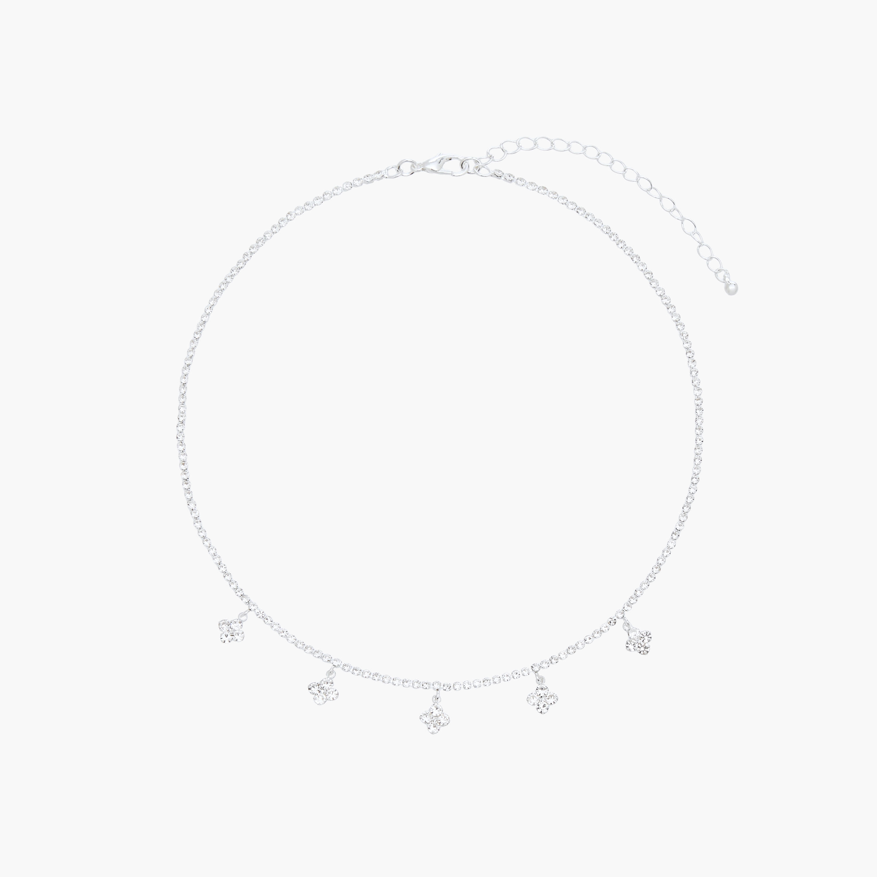 Gloo Metal Choker Necklace with Lobster Clasp Closure-women-watchesandjewellery-jewellery-necklacesandpendants-image-1