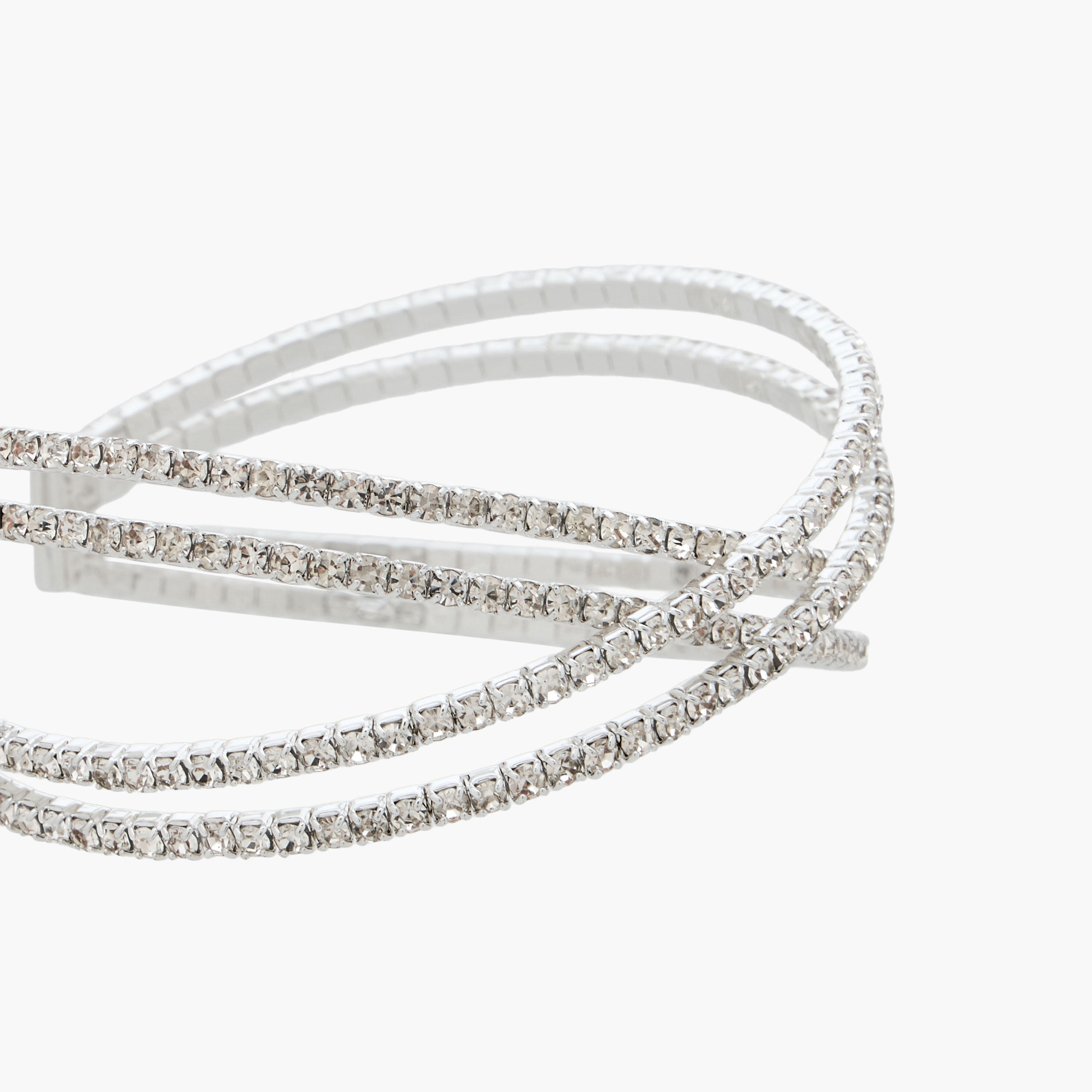 Gloo Silver Finish Embellished Cuff Bracelet-women-watchesandjewellery-jewellery-banglesandbracelets-image-3