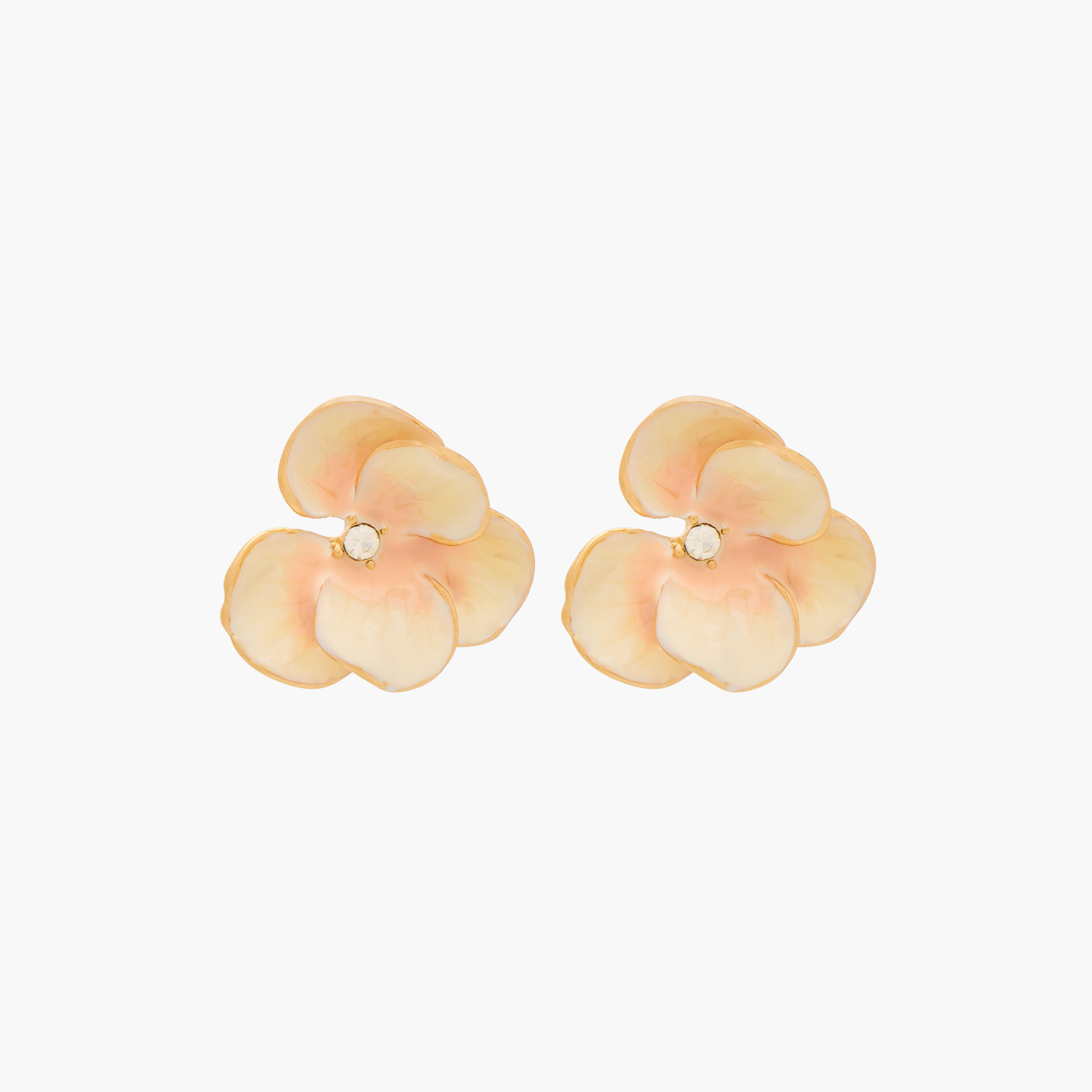 حلقان ميتاليك زهرية بمكبس إغلاق خلفي من جلو-women-watchesandjewellery-jewellery-earrings-image-4