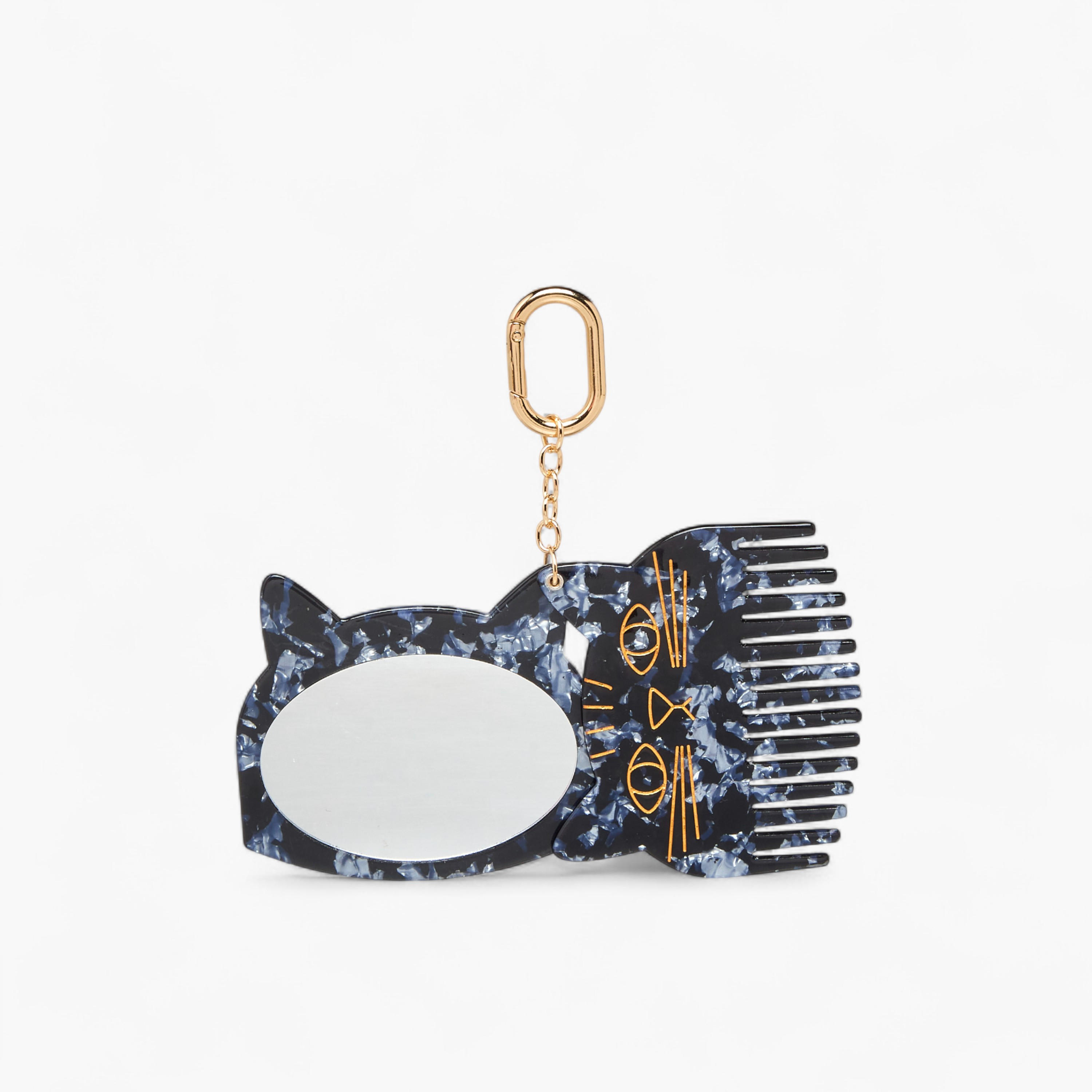 Gloo Cat Mirror Comb Bag Charm-women-clothingaccessories-novelties-image-1