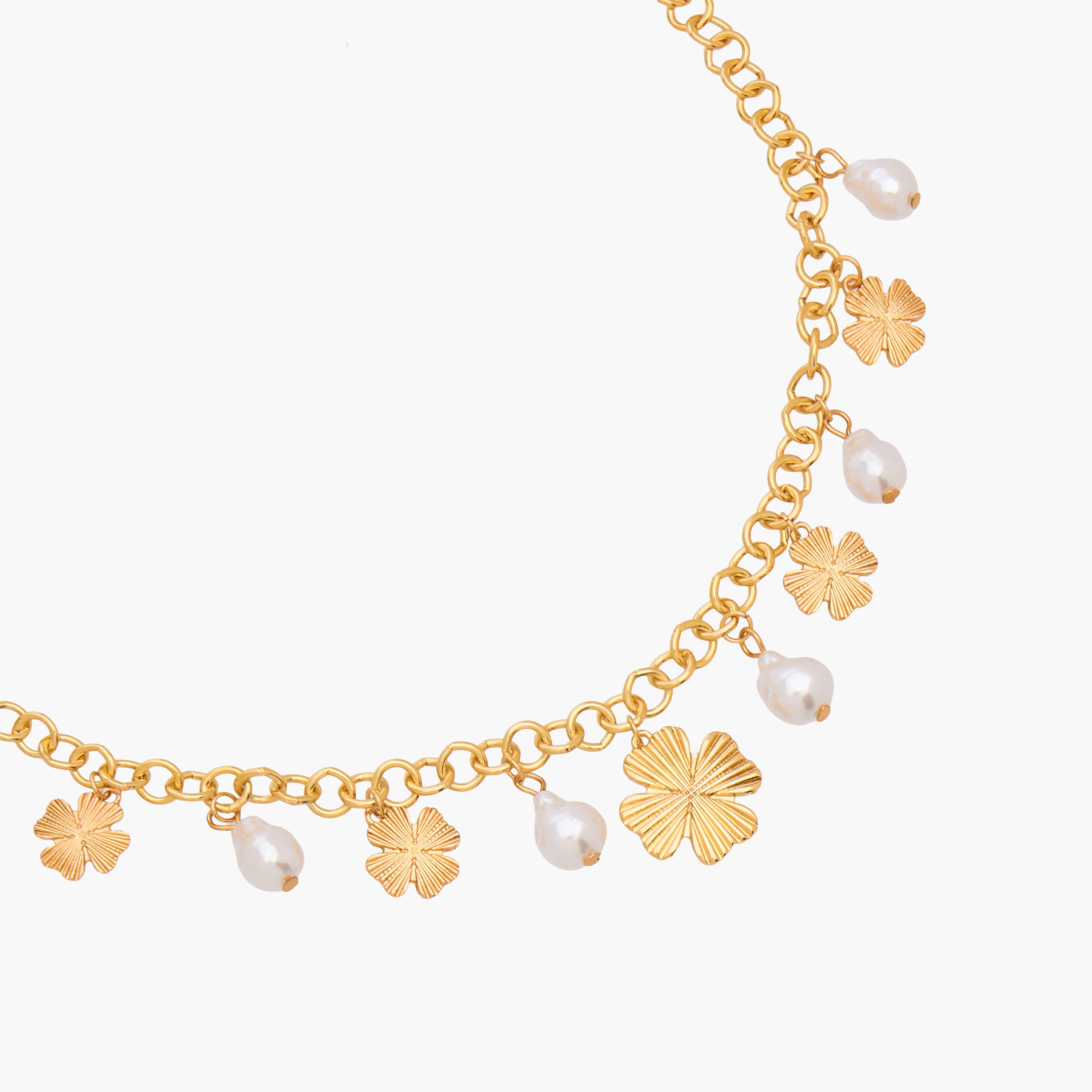 Gloo Metallic Charm Accent Choker Necklace-women-watchesandjewellery-jewellery-necklacesandpendants-image-2