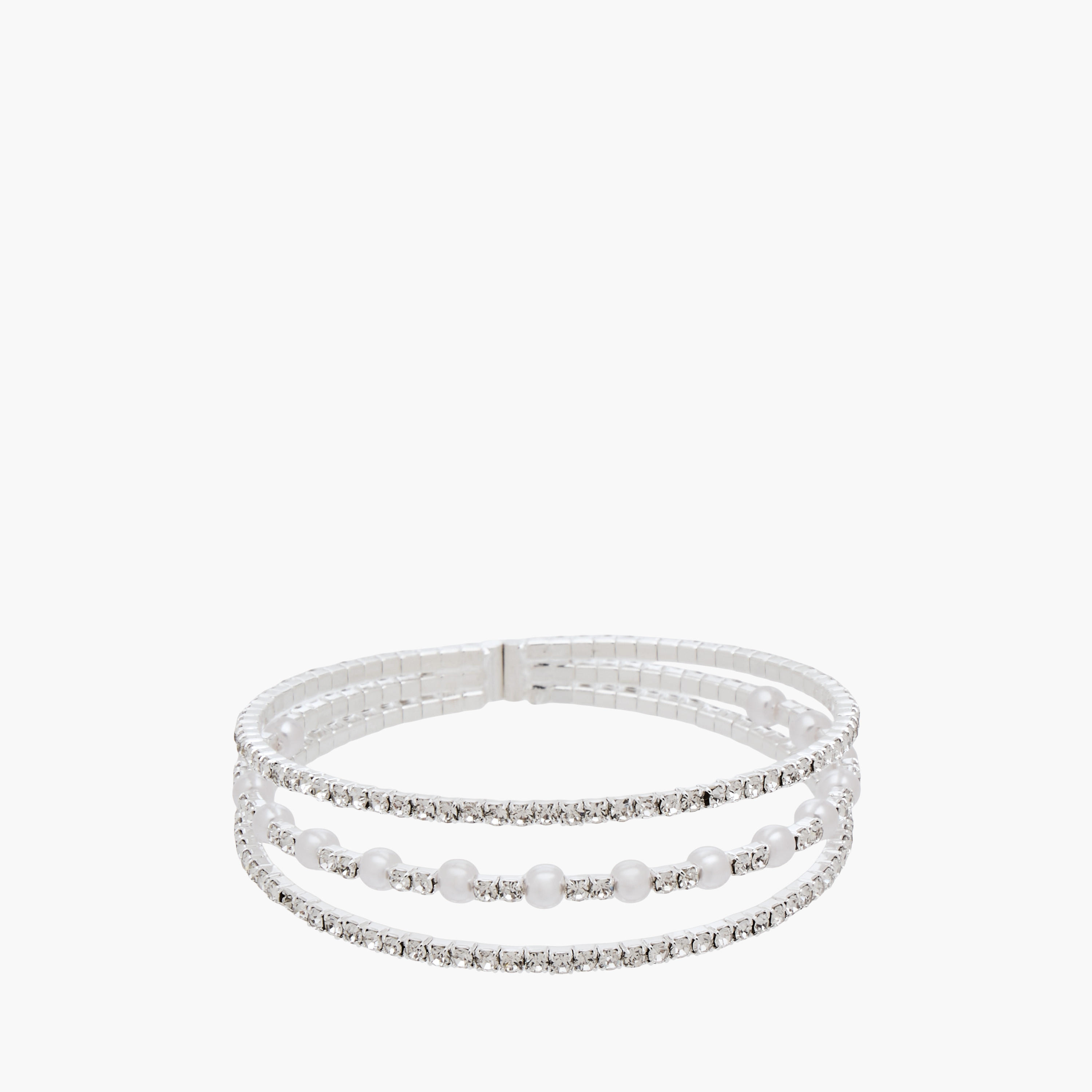 Gloo Pearl Embellished Cuff Bracelet-women-watchesandjewellery-jewellery-banglesandbracelets-image-1